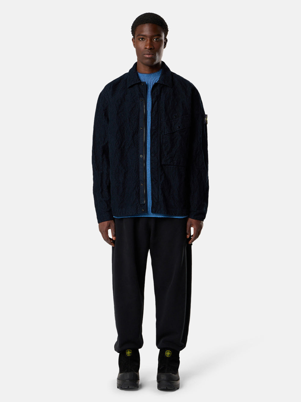STONE ISLAND Wrinklet Corduroy Shirt for Men