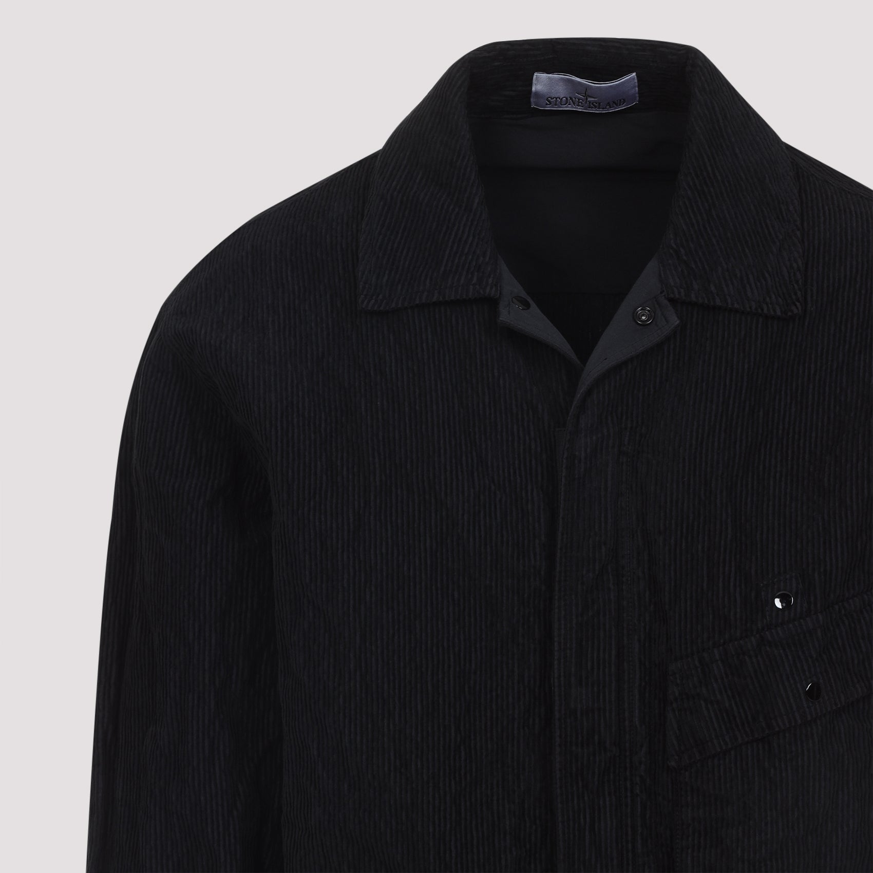 STONE ISLAND Corduroy Velvet Overshirt for Men - FW25