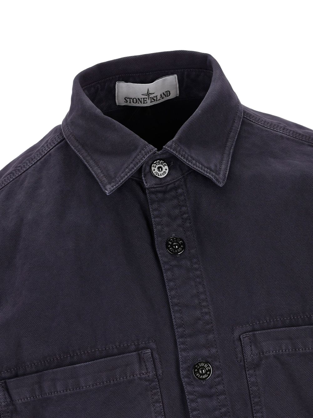 STONE ISLAND Organic Cotton Button-Up Shirt for Men - FW25 Collection