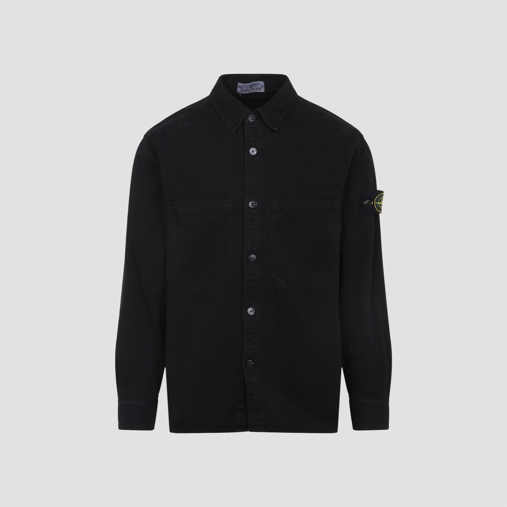 STONE ISLAND Classic Cotton Shirt for Men - Fall/Winter 2025