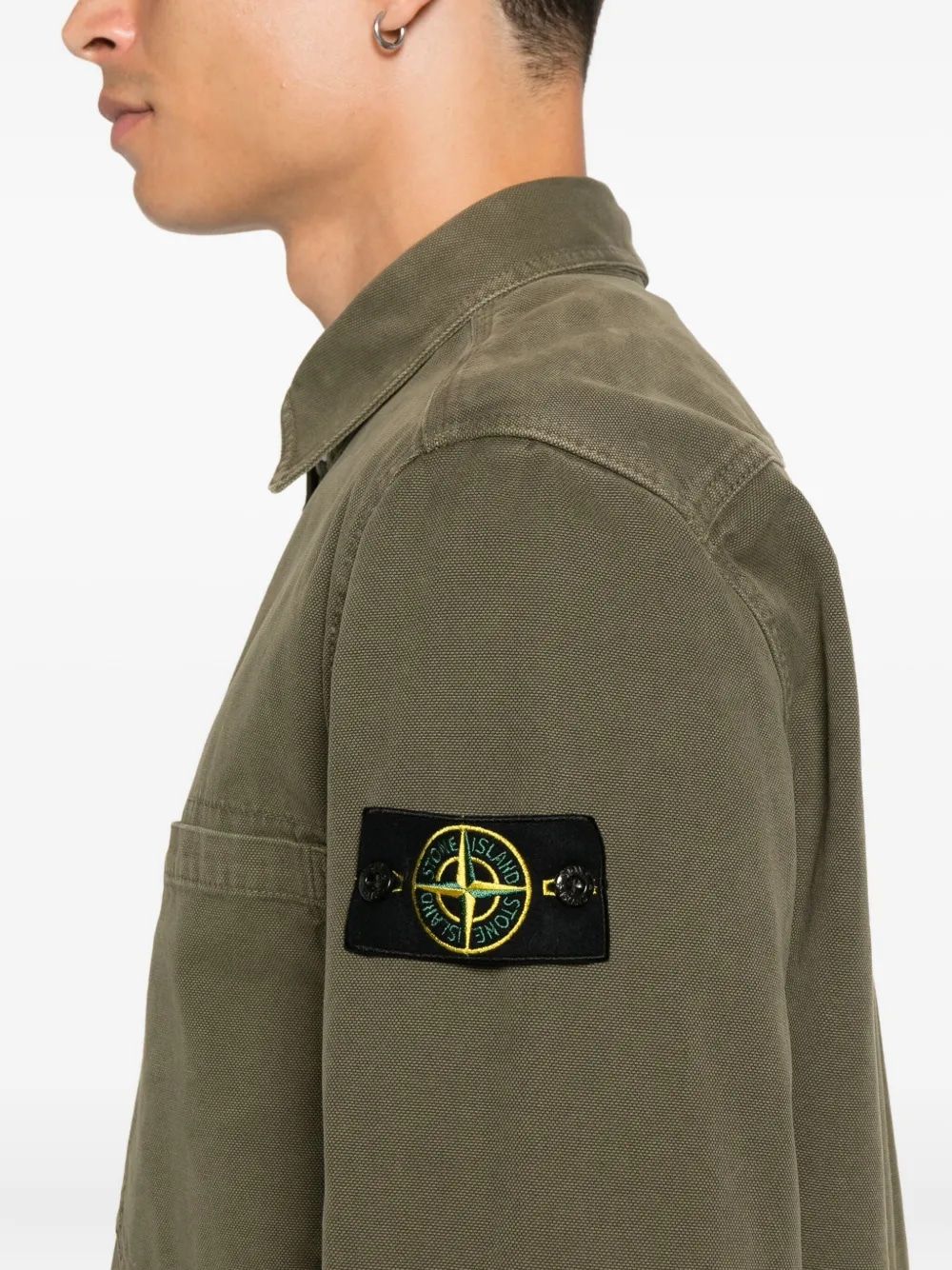 STONE ISLAND Cotton Military Shirt for Men