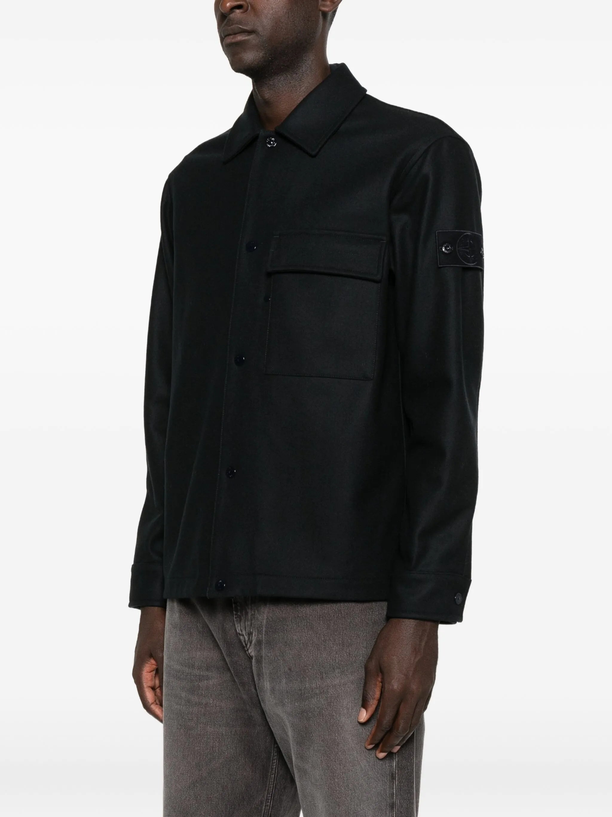 STONE ISLAND Contemporary Wool Blend Shirt for Men - FW25