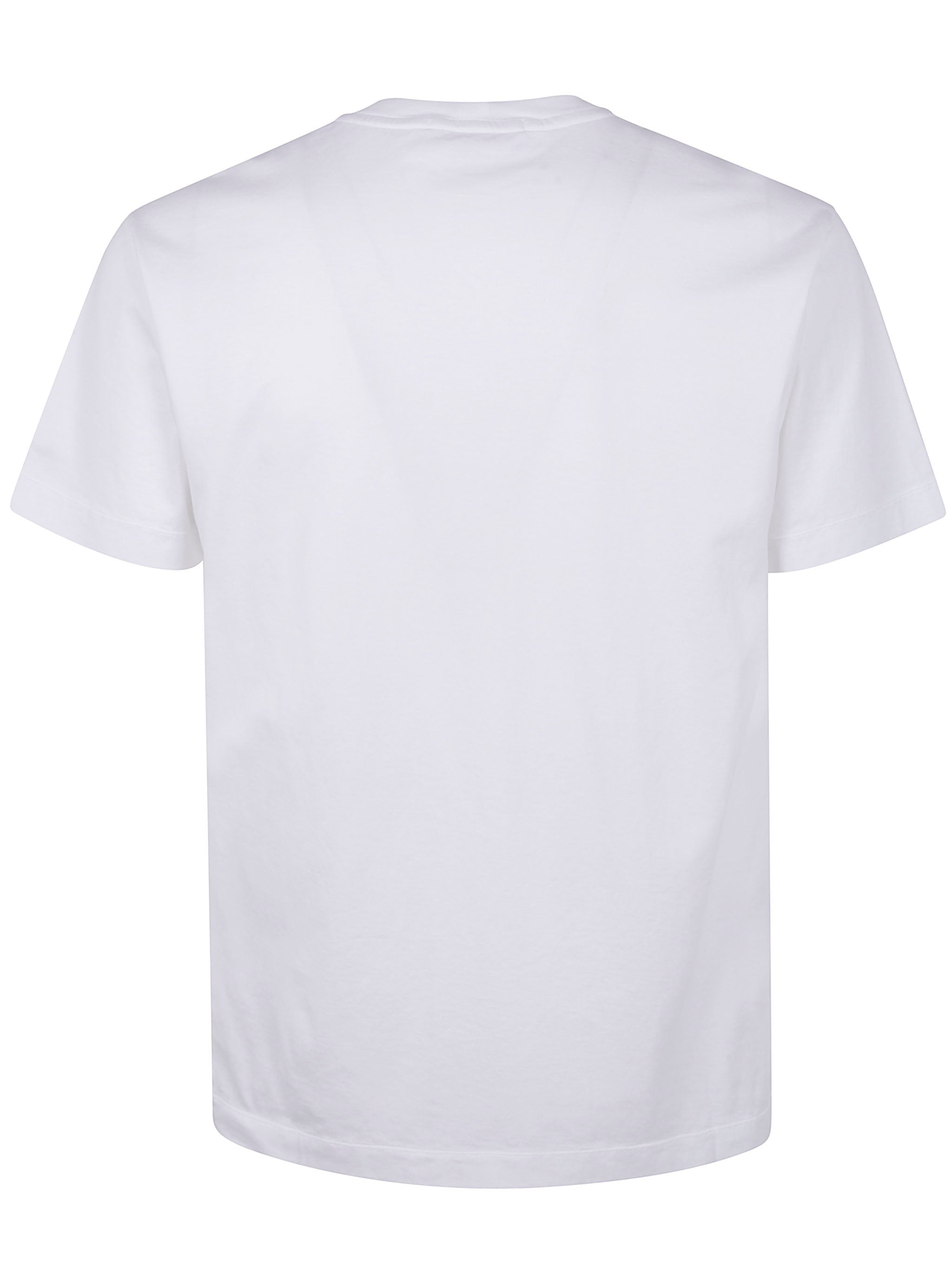 STONE ISLAND Short-Sleeved T-Shirt with Compass Logo Patch