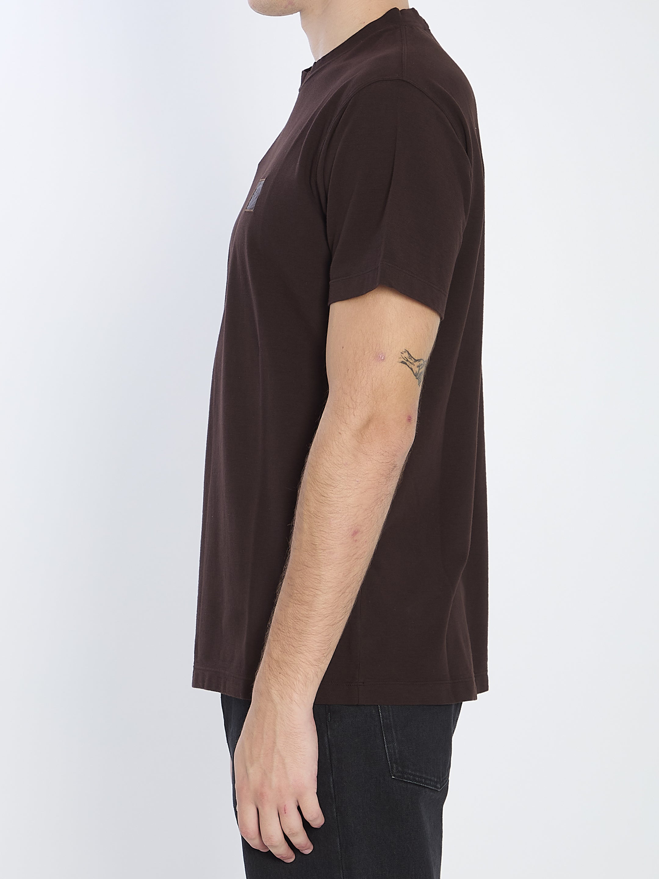 STONE ISLAND Men's Slim Fit Cotton T-Shirt with Compass Logo - FW25