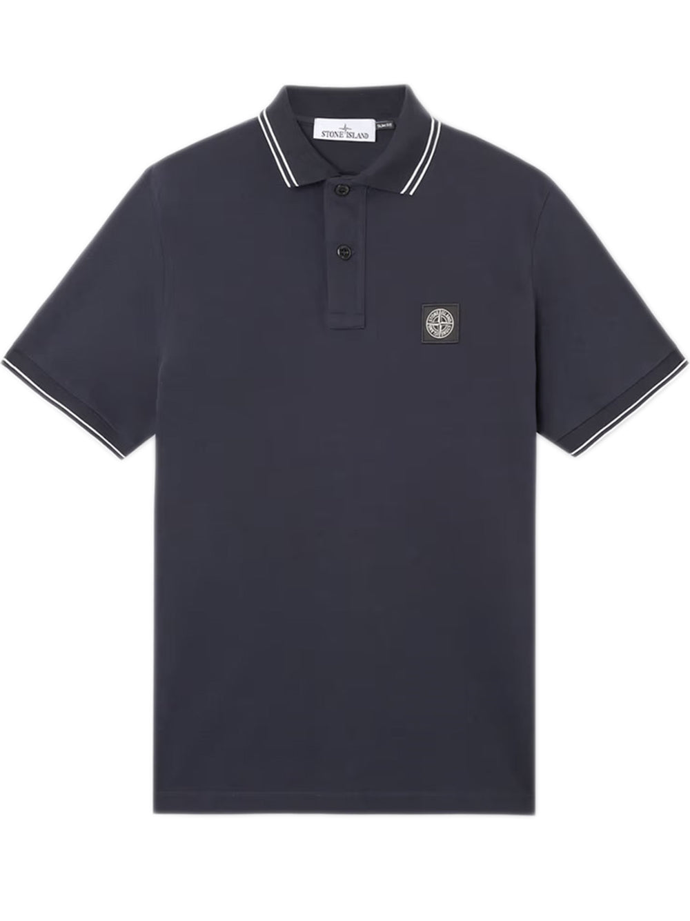 STONE ISLAND Slim Fit Polo Shirt with Compass Patch - Size S