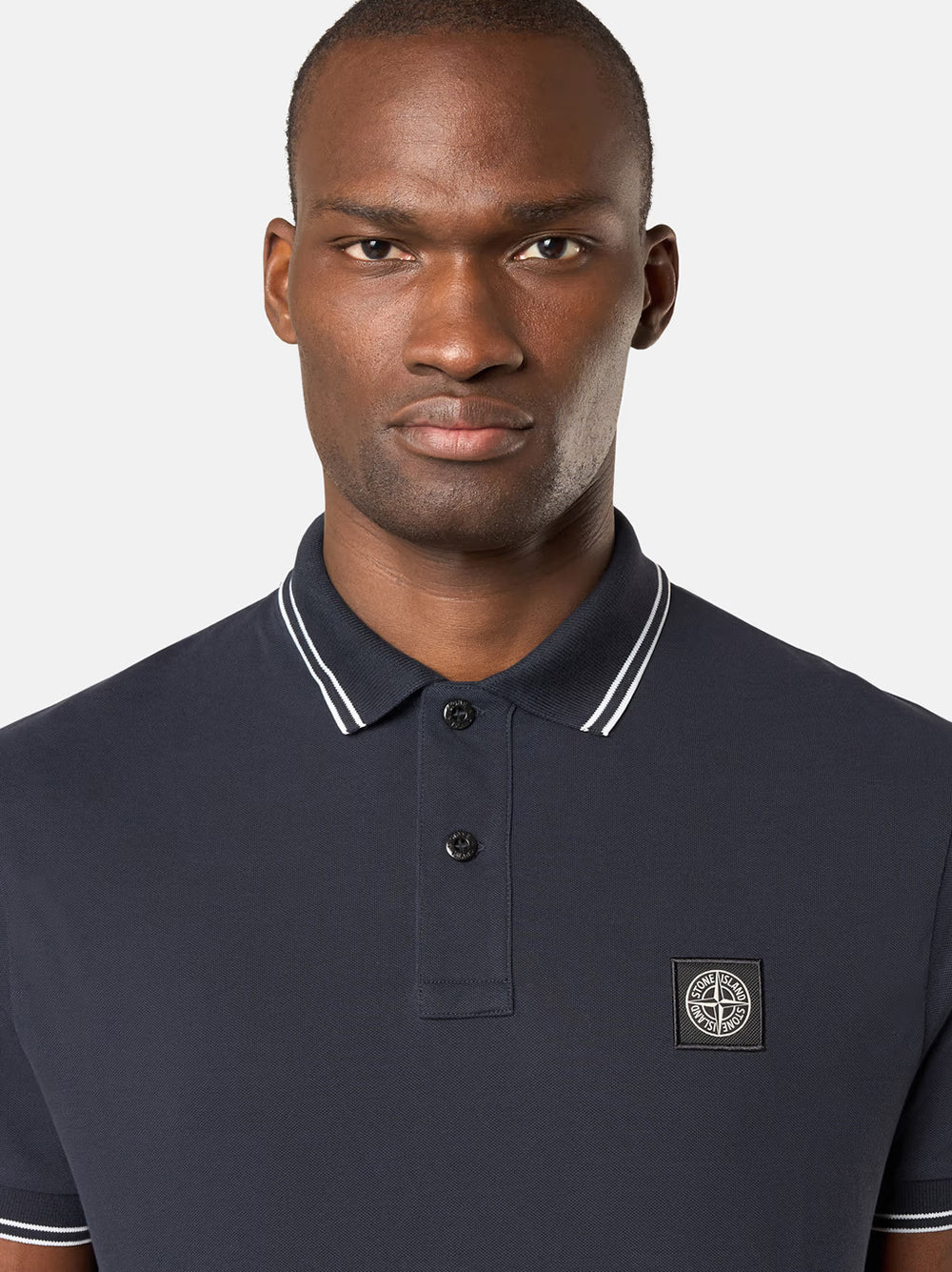 STONE ISLAND Slim Fit Polo Shirt with Compass Patch - Size S