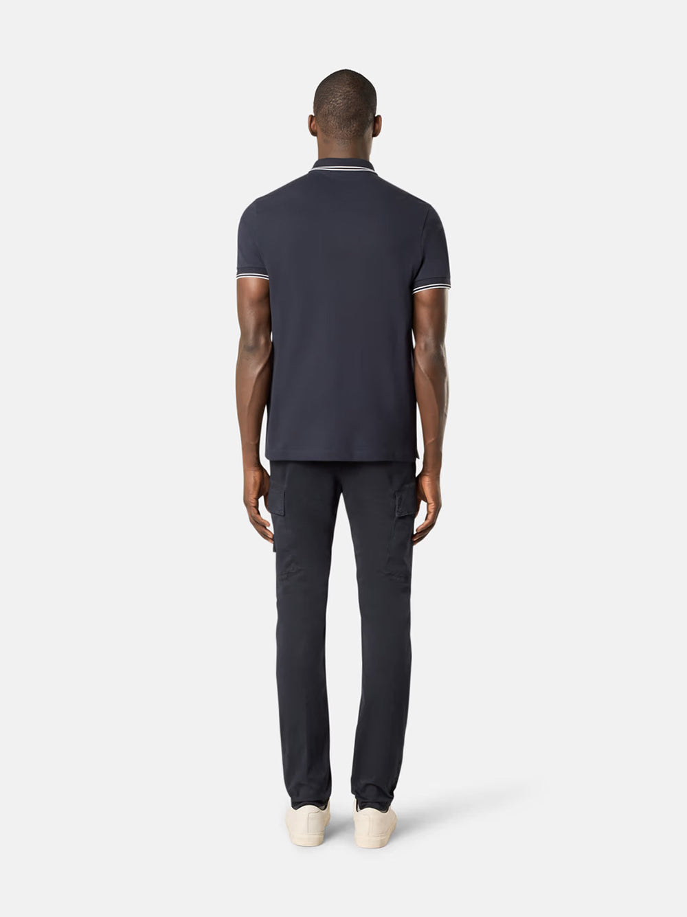 STONE ISLAND Slim Fit Polo Shirt with Compass Patch - Size S