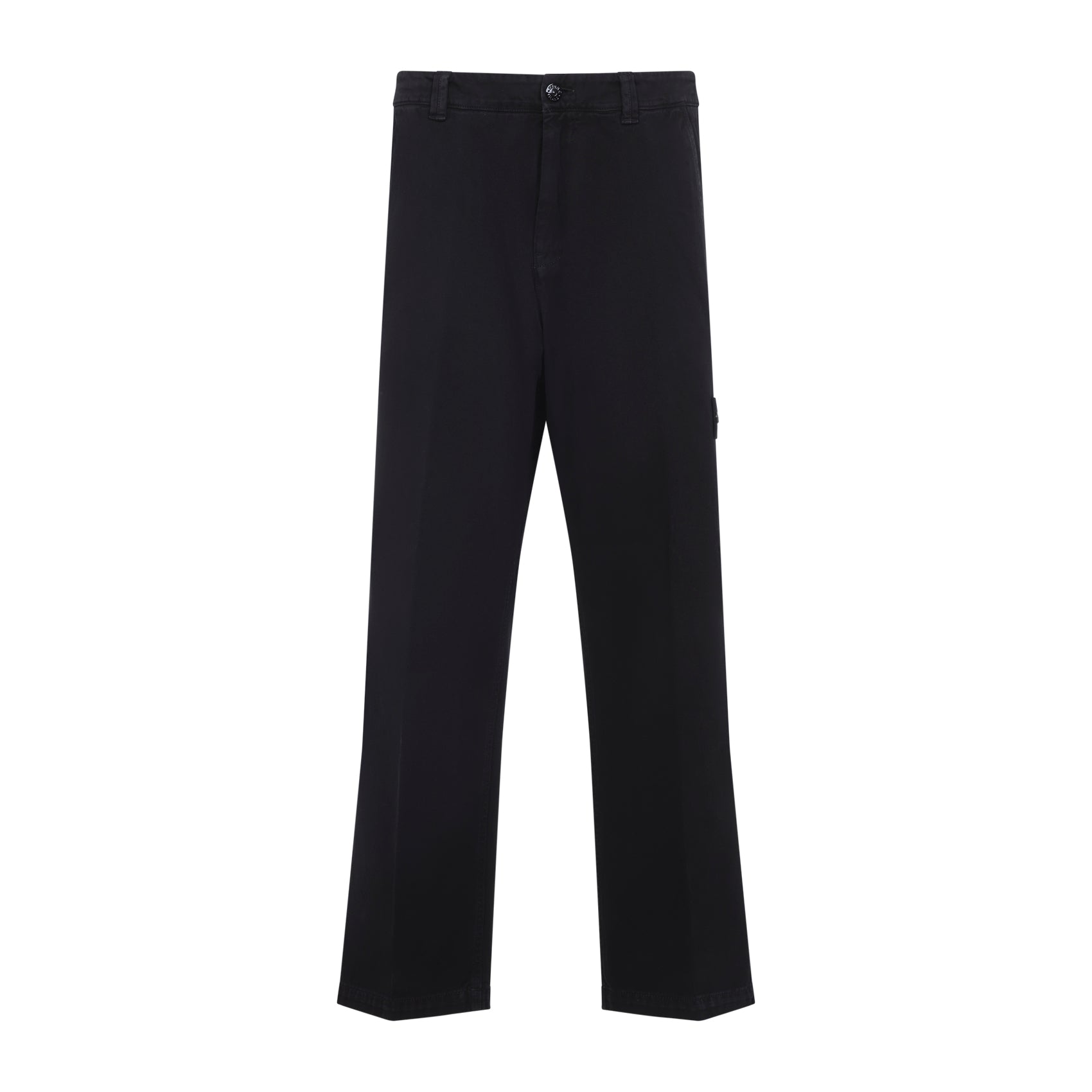 STONE ISLAND Fabric Trousers with Button Fastening