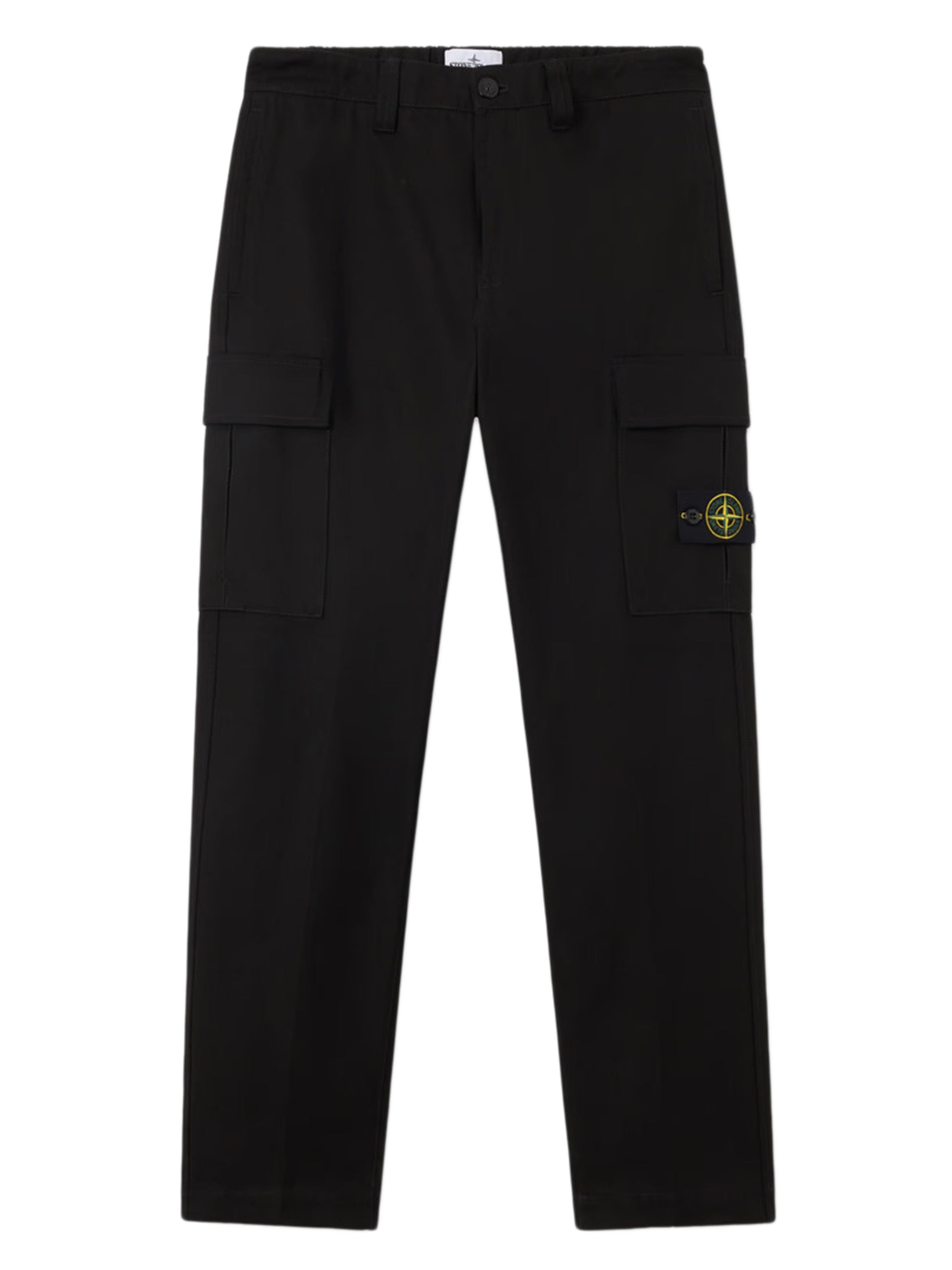 STONE ISLAND Men's Loose Fit Panama Cotton Pants with Cargo Pockets