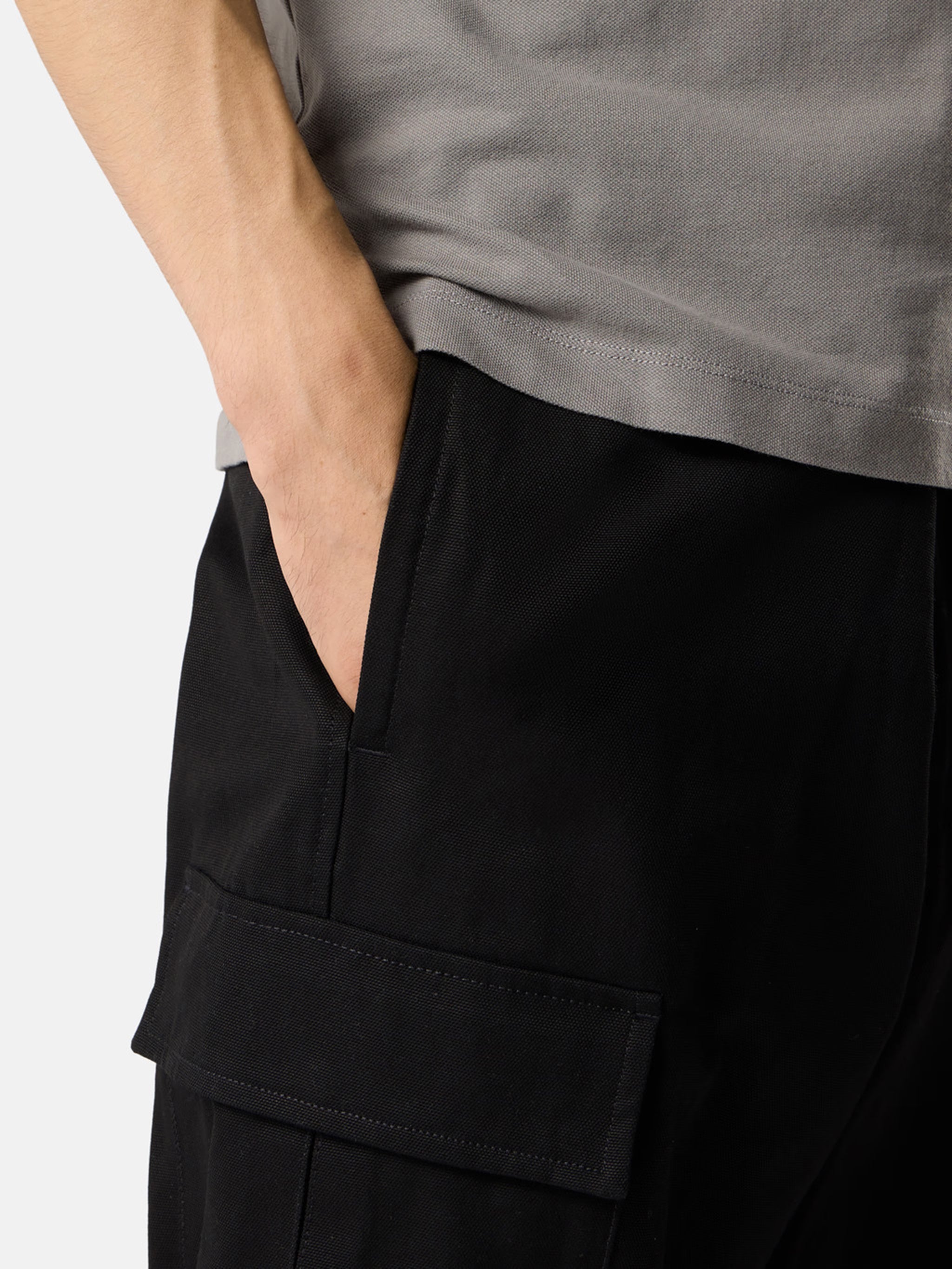 STONE ISLAND Men's Loose Fit Panama Cotton Pants with Cargo Pockets