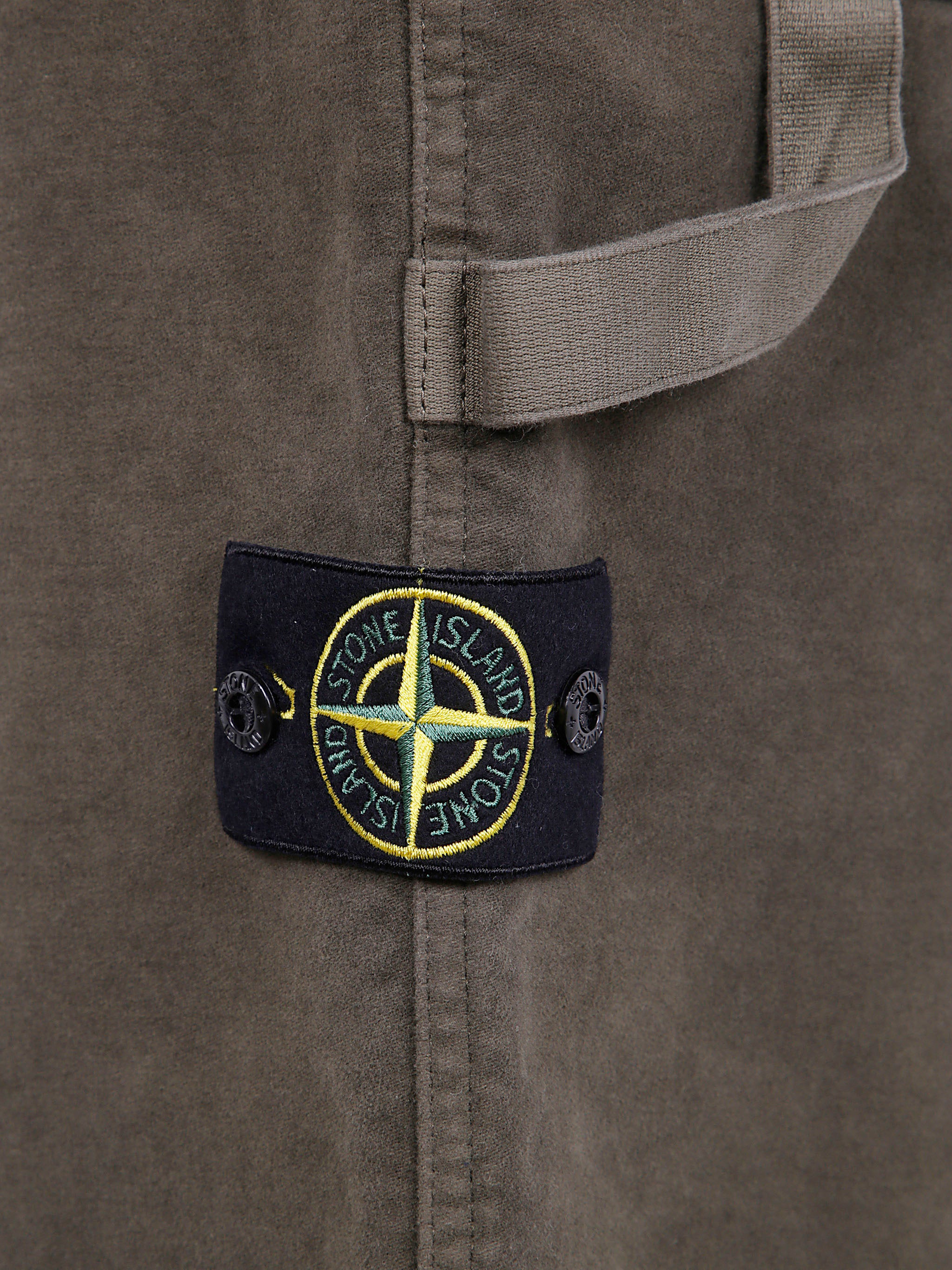 STONE ISLAND Organic Cotton Moleskin Trousers for Men