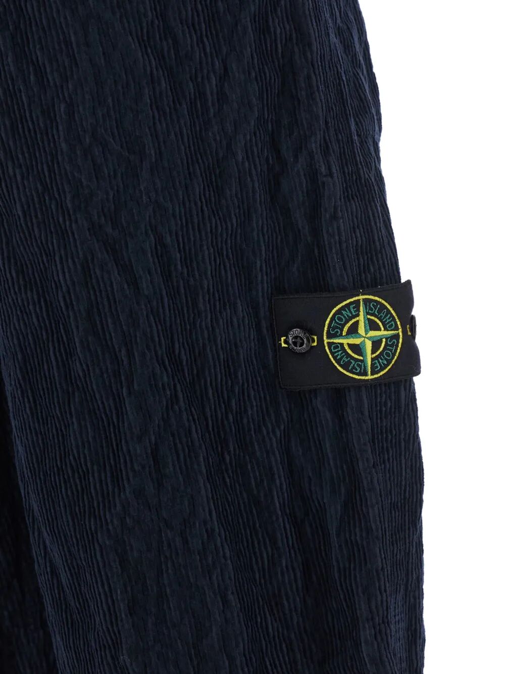STONE ISLAND Crinkled Effect Corduroy Trousers