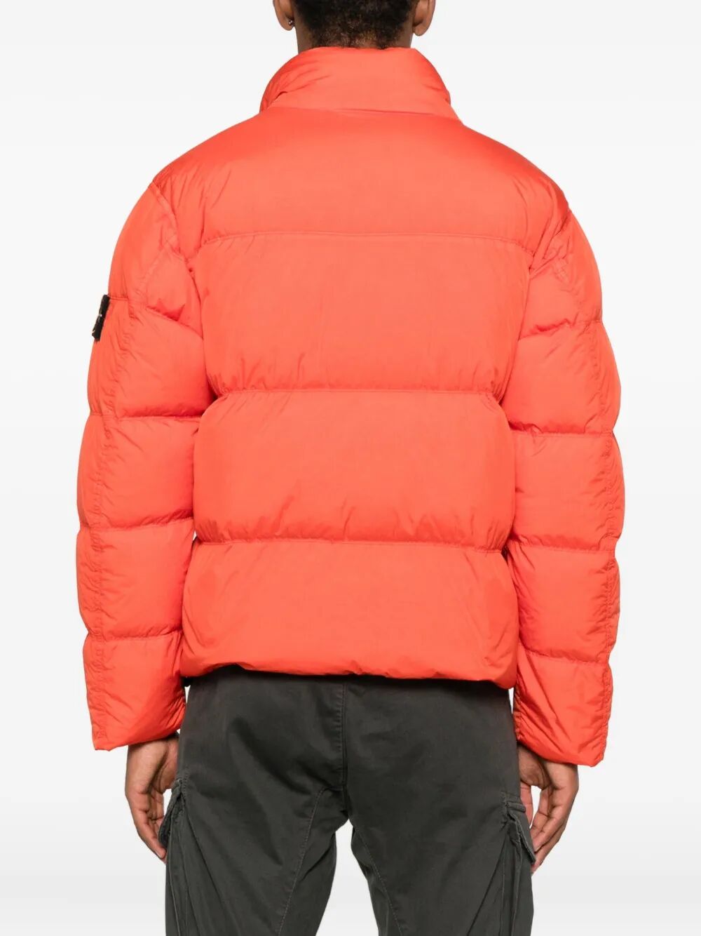 STONE ISLAND Wind Resistant Crinkled Effect Down Jacket