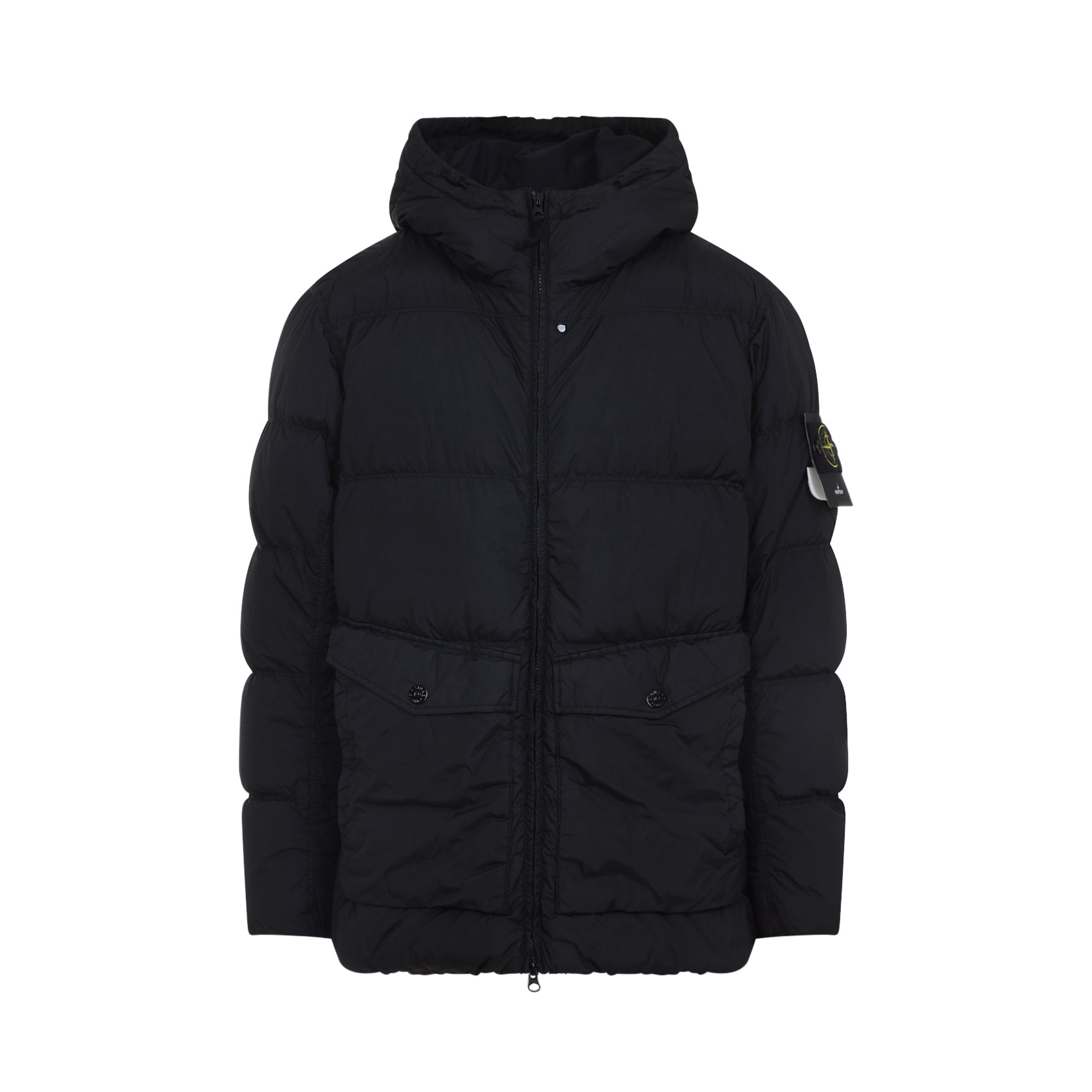 STONE ISLAND Eco-Friendly Crinkle Reps NY Recycled Nylon Short Parka Jacket - FW25