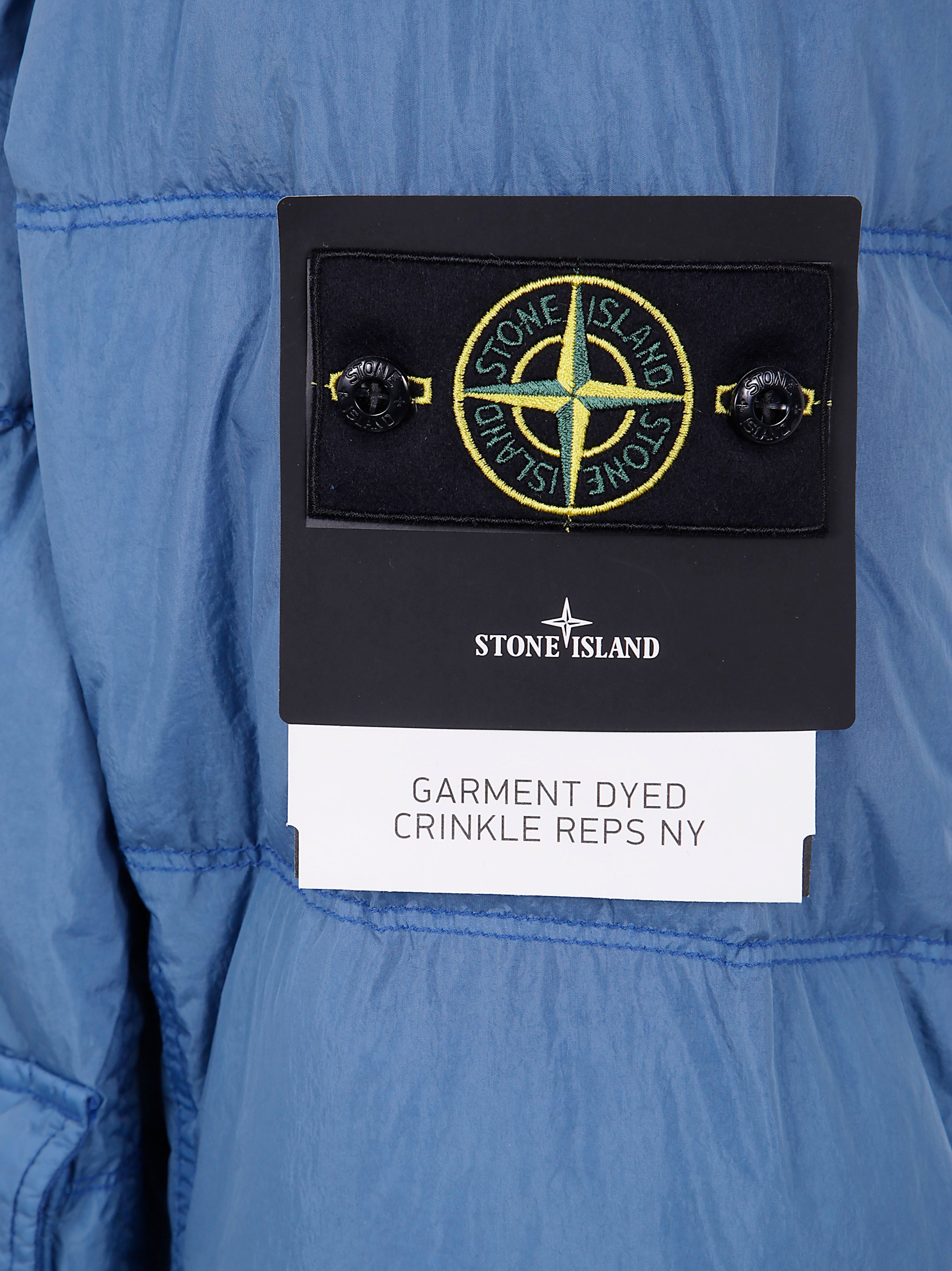 STONE ISLAND Crinkle Reps Nylon Padded Hooded Jacket