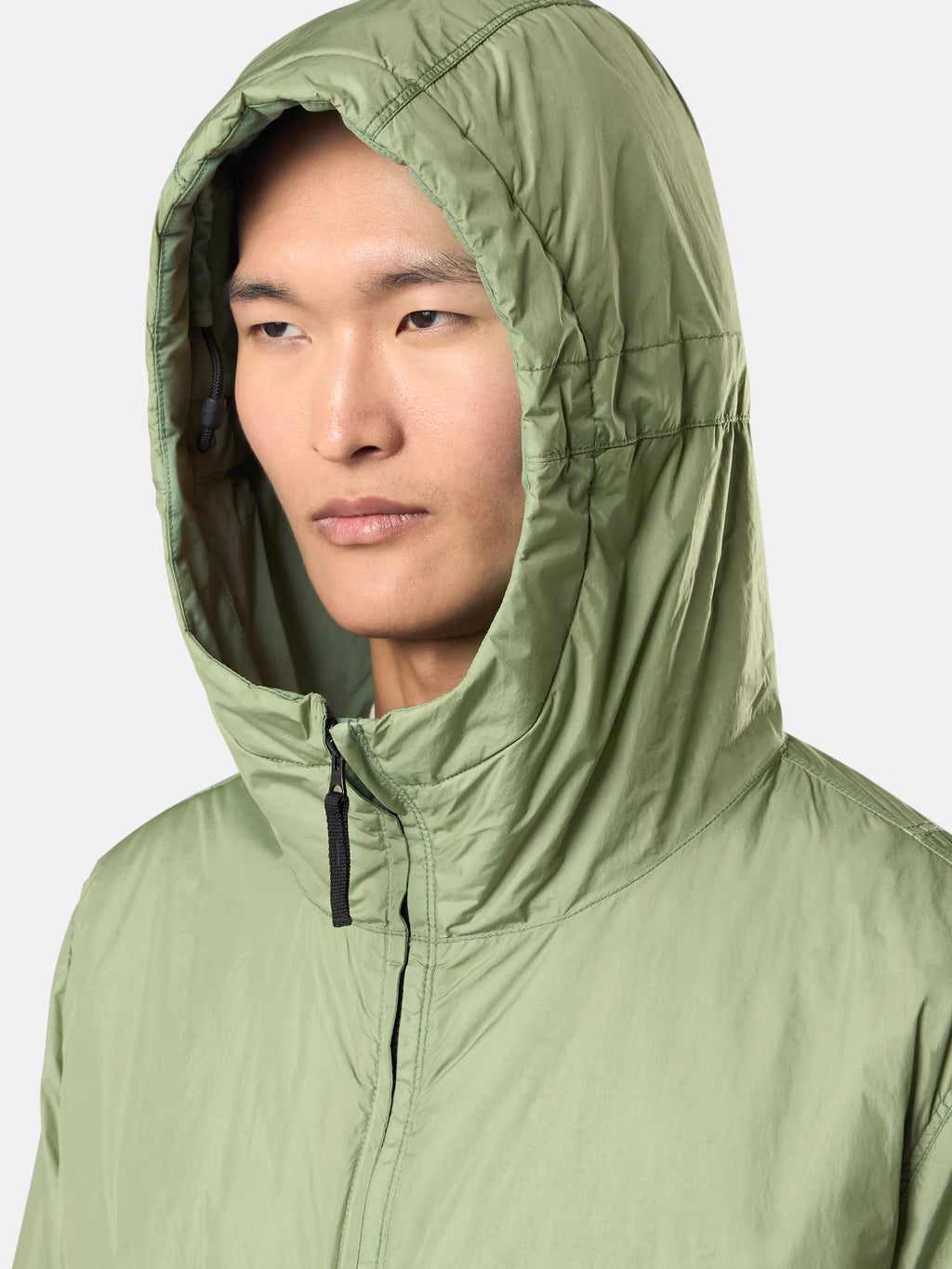 STONE ISLAND Men's Down Jacket with Hood and Slanted Pockets - Size M