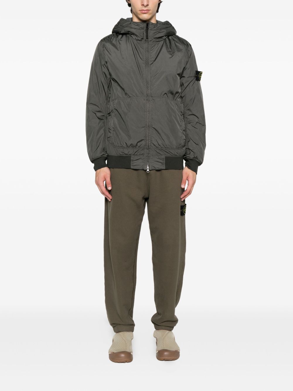 STONE ISLAND Men's Down Jacket with Hood - Size M