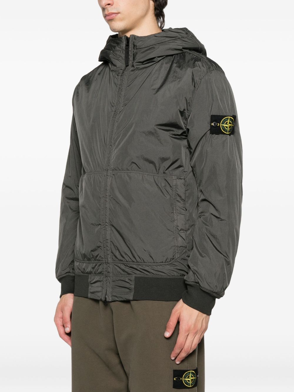 STONE ISLAND Men's Down Jacket with Hood - Size M