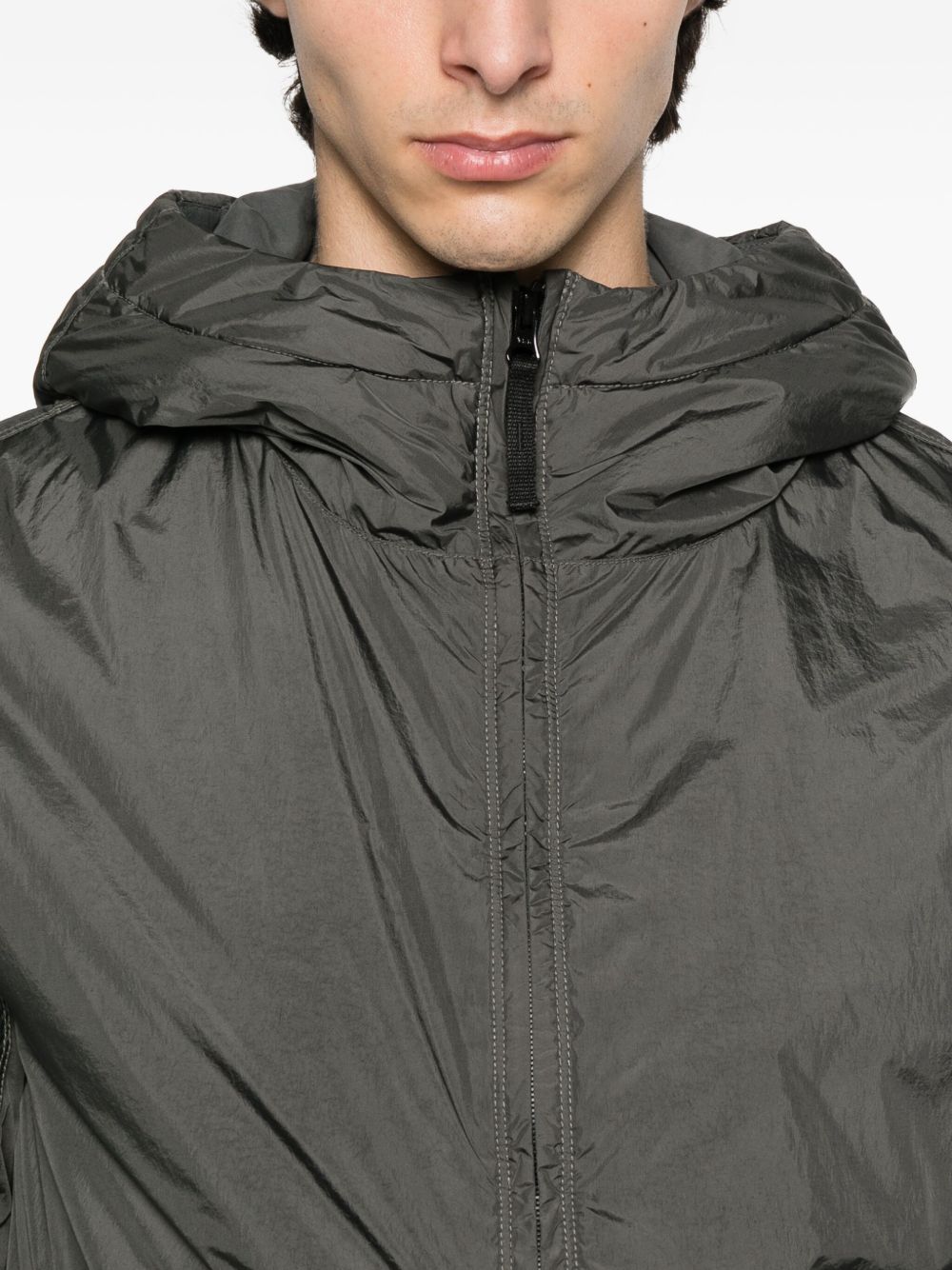 STONE ISLAND Men's Down Jacket with Hood - Size M