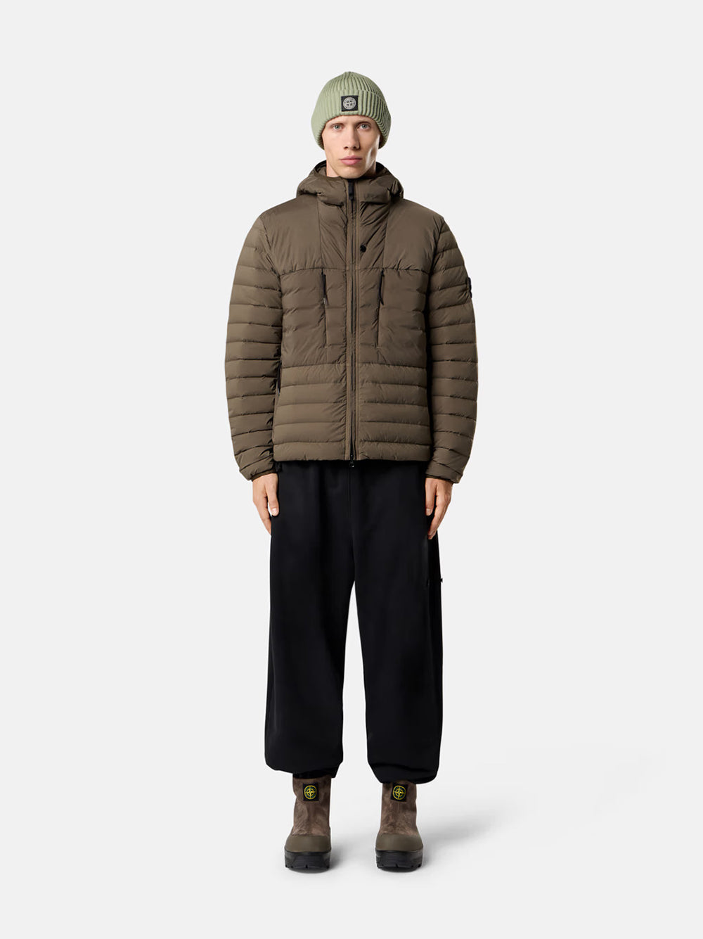 STONE ISLAND Seamless Tunnel Hooded Down Jacket