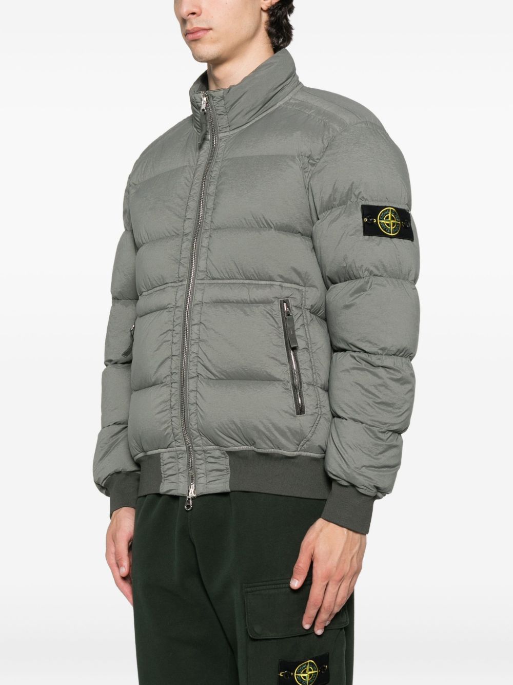 STONE ISLAND Seamless Tunnel High Collar Down Jacket for Men