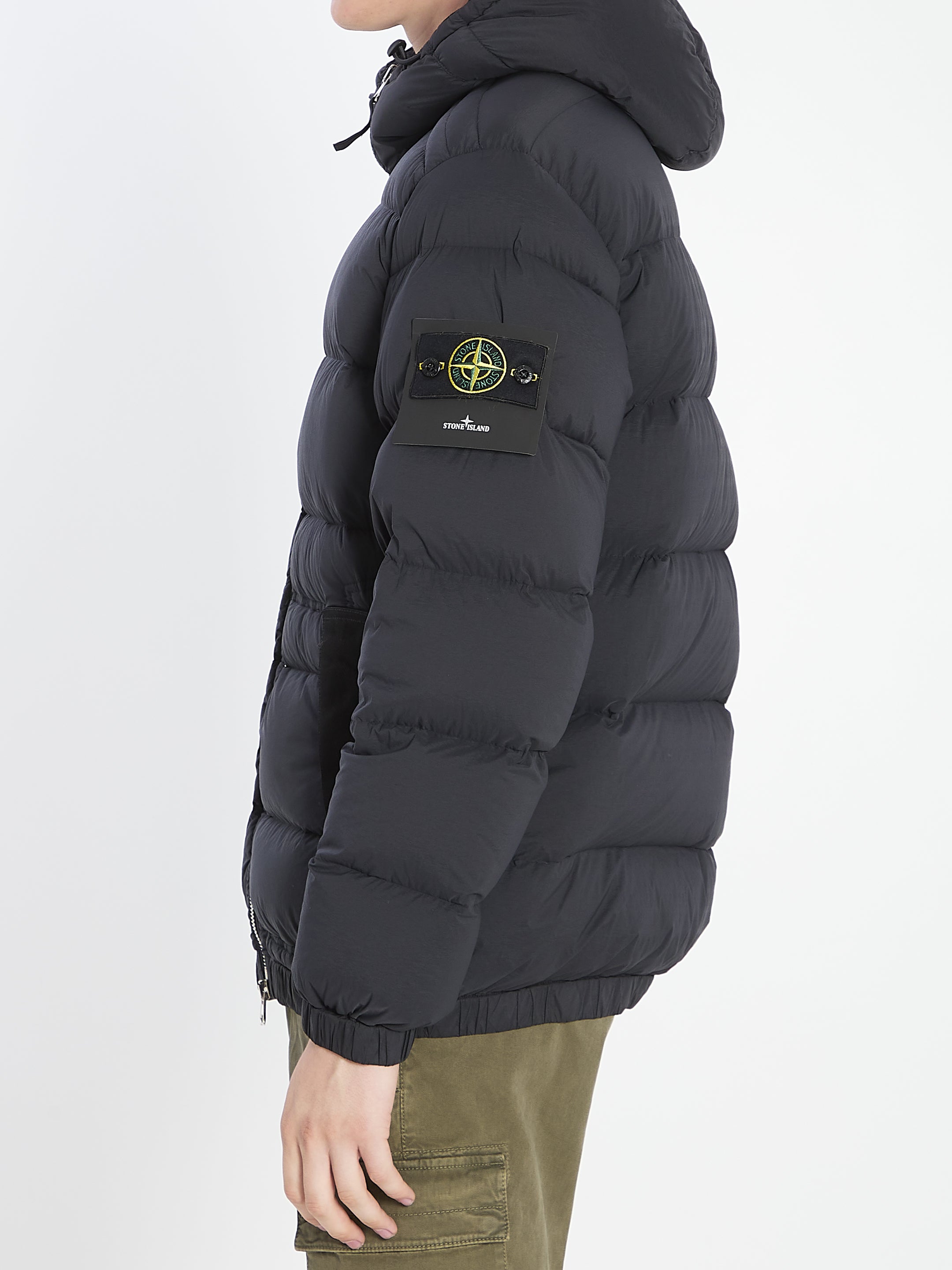 STONE ISLAND Short Hooded Down Jacket