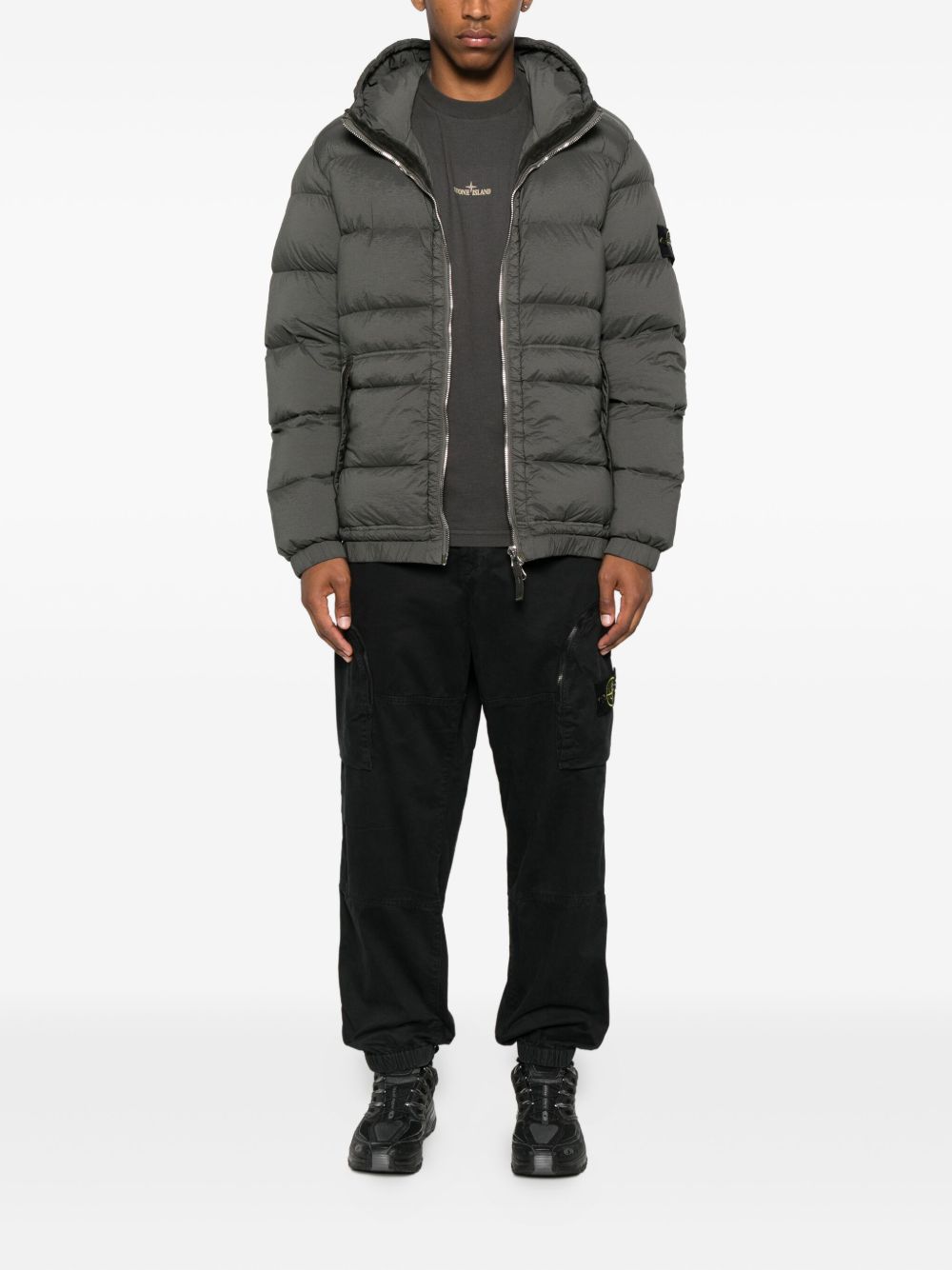 STONE ISLAND Hooded Down Jacket for Men