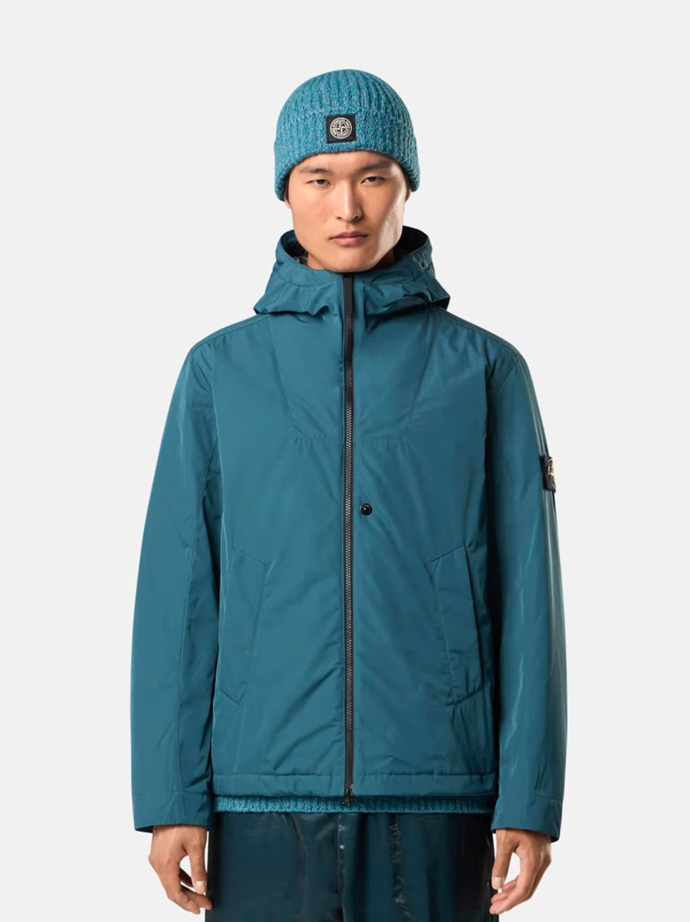 STONE ISLAND Micro Twill Padded Hooded Jacket for Men