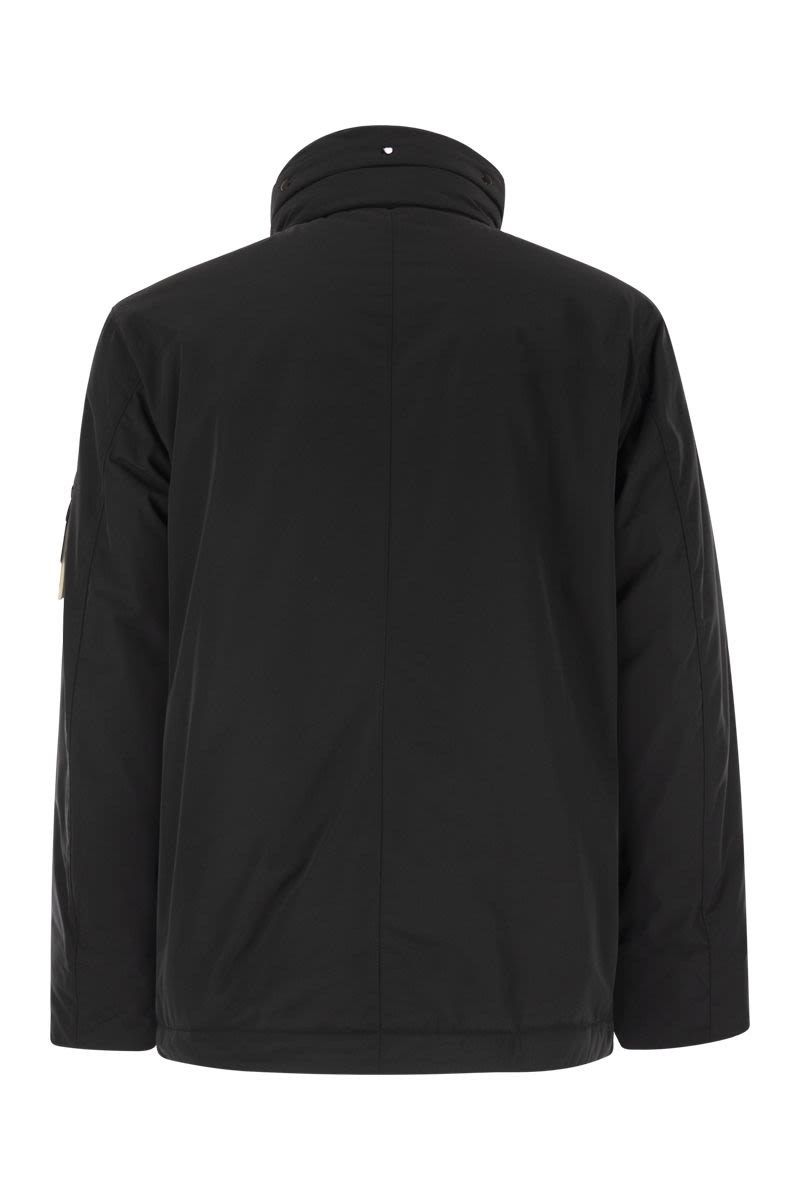 STONE ISLAND Micro Twill Hooded Jacket with Multiple Pockets