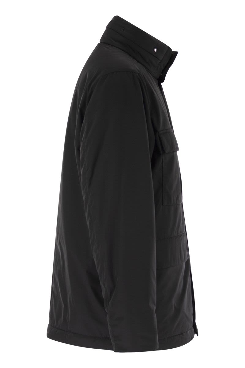 STONE ISLAND Men's Padded Field Jacket with Anti-Drip and Snap Pockets - FW25