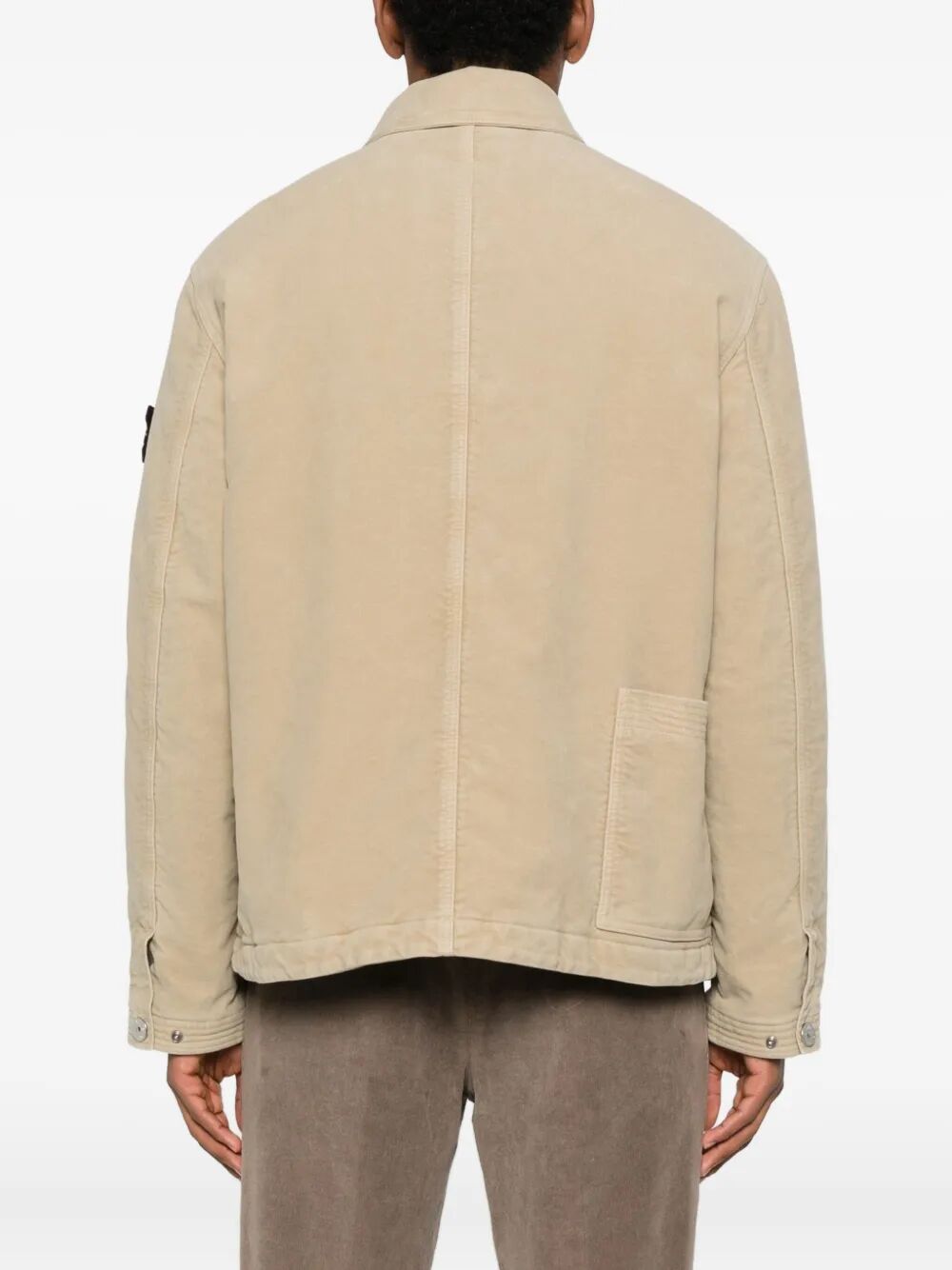 STONE ISLAND Men's Cotton Jacket with Multiple Pockets for FW25