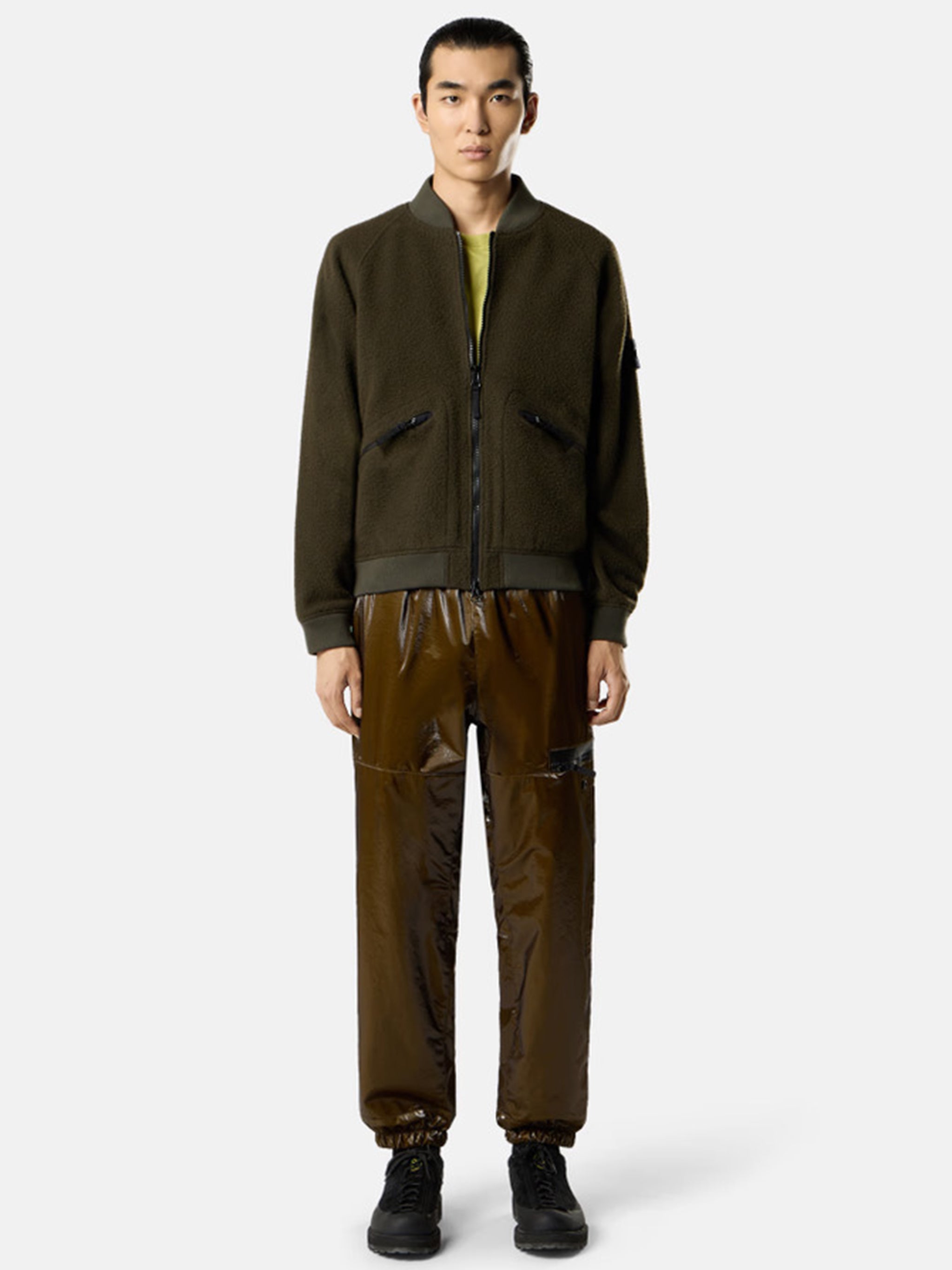 STONE ISLAND Ribbed Bomber Jacket for Men - FW25 Collection