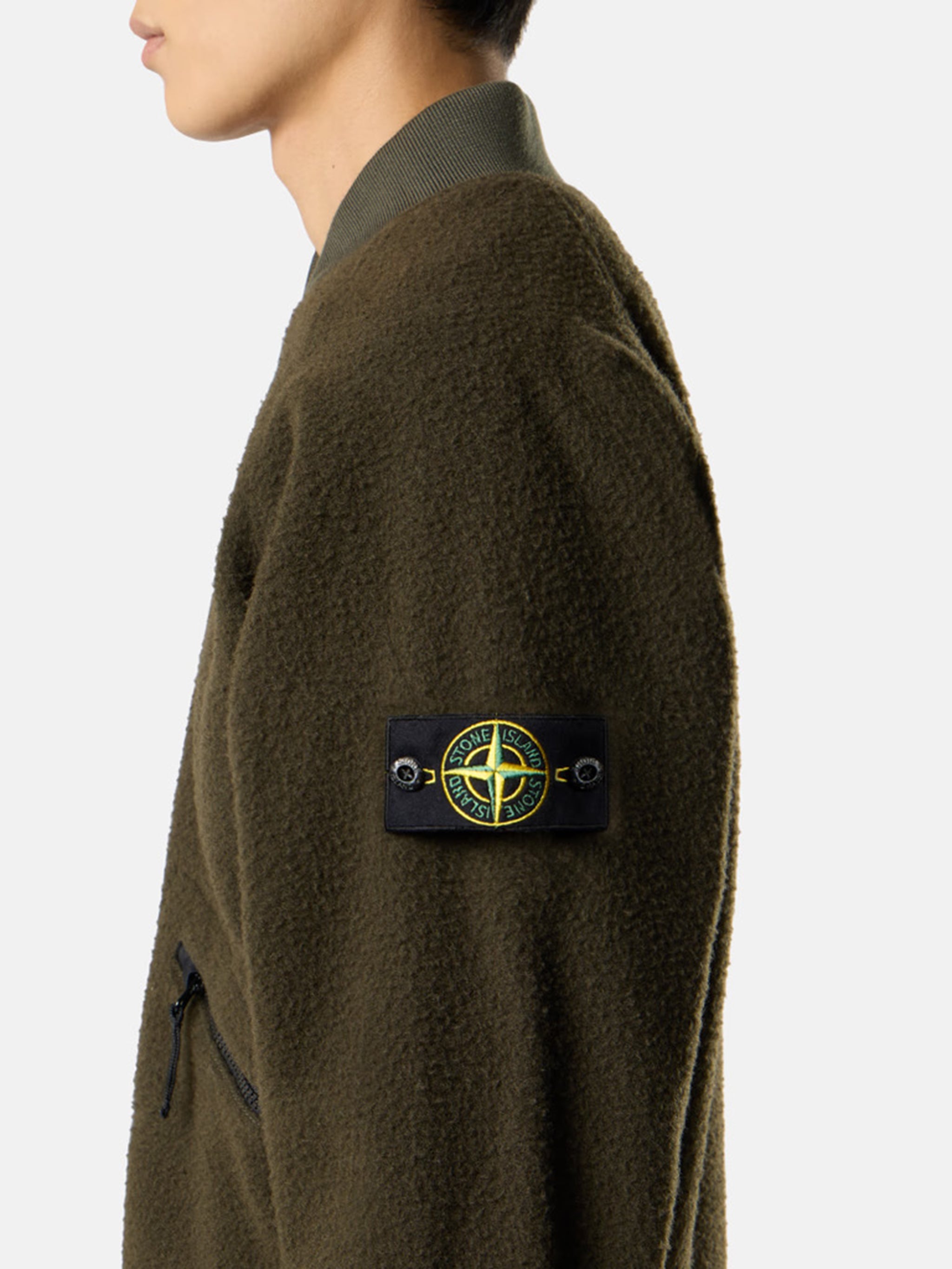 STONE ISLAND Ribbed Bomber Jacket for Men - FW25 Collection