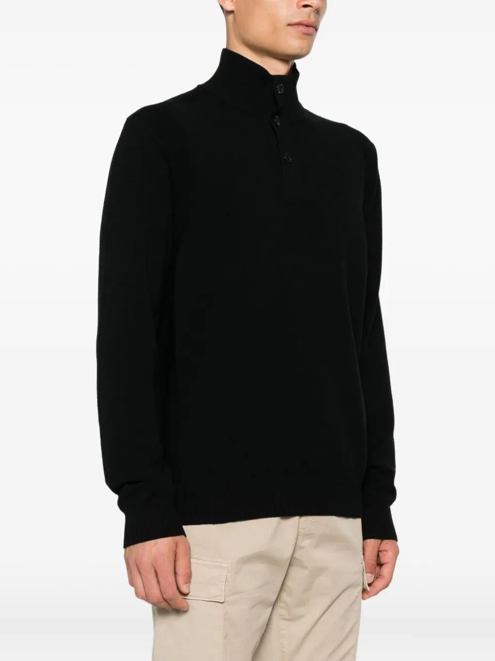 STONE ISLAND Compass Badge Roll Neck Sweater - FW25