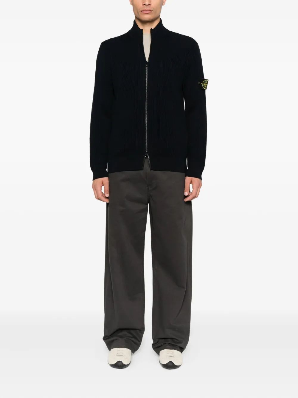 STONE ISLAND Premium Wool Cardigan for Men