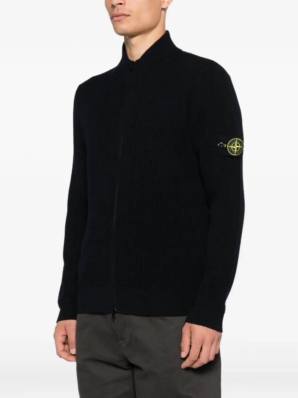 STONE ISLAND Premium Wool Cardigan for Men