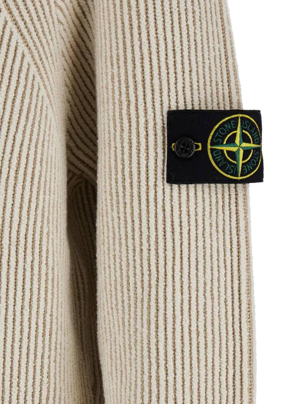 STONE ISLAND Ribbed High-Neck Sweater