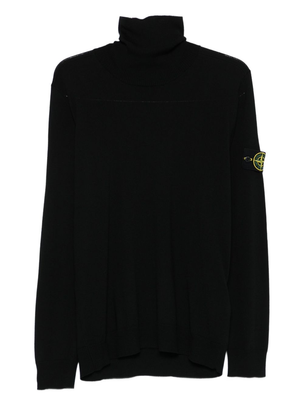 STONE ISLAND Ribbed Wool Turtleneck Sweater for Men