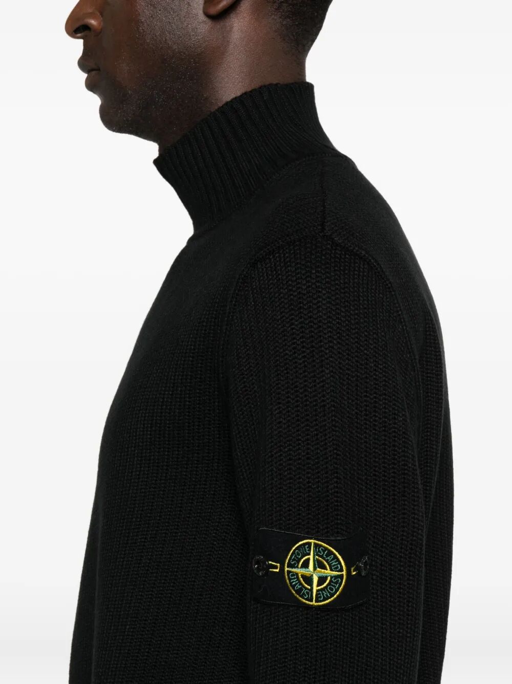 STONE ISLAND Winter Cotton T-Neck for Men