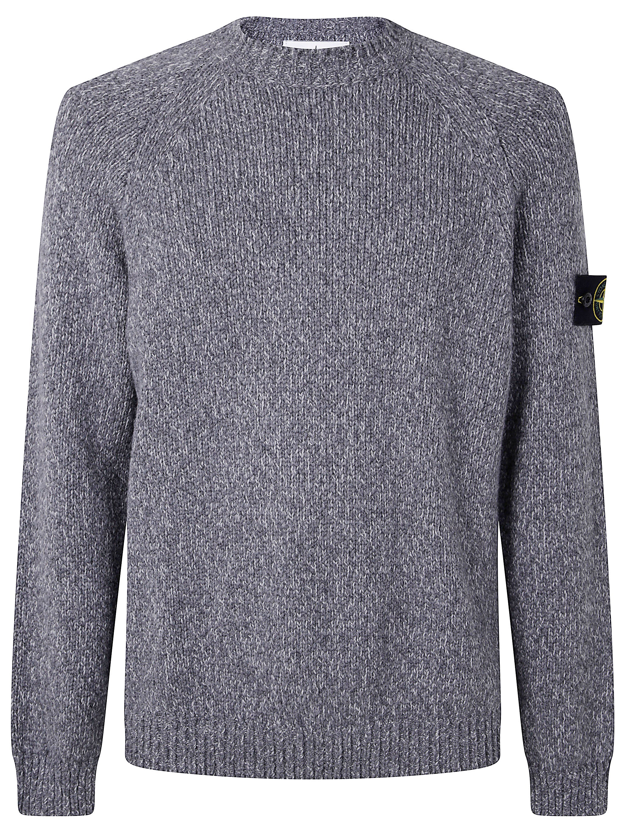 STONE ISLAND Fancy Yarn Crew Neck Sweater for Men