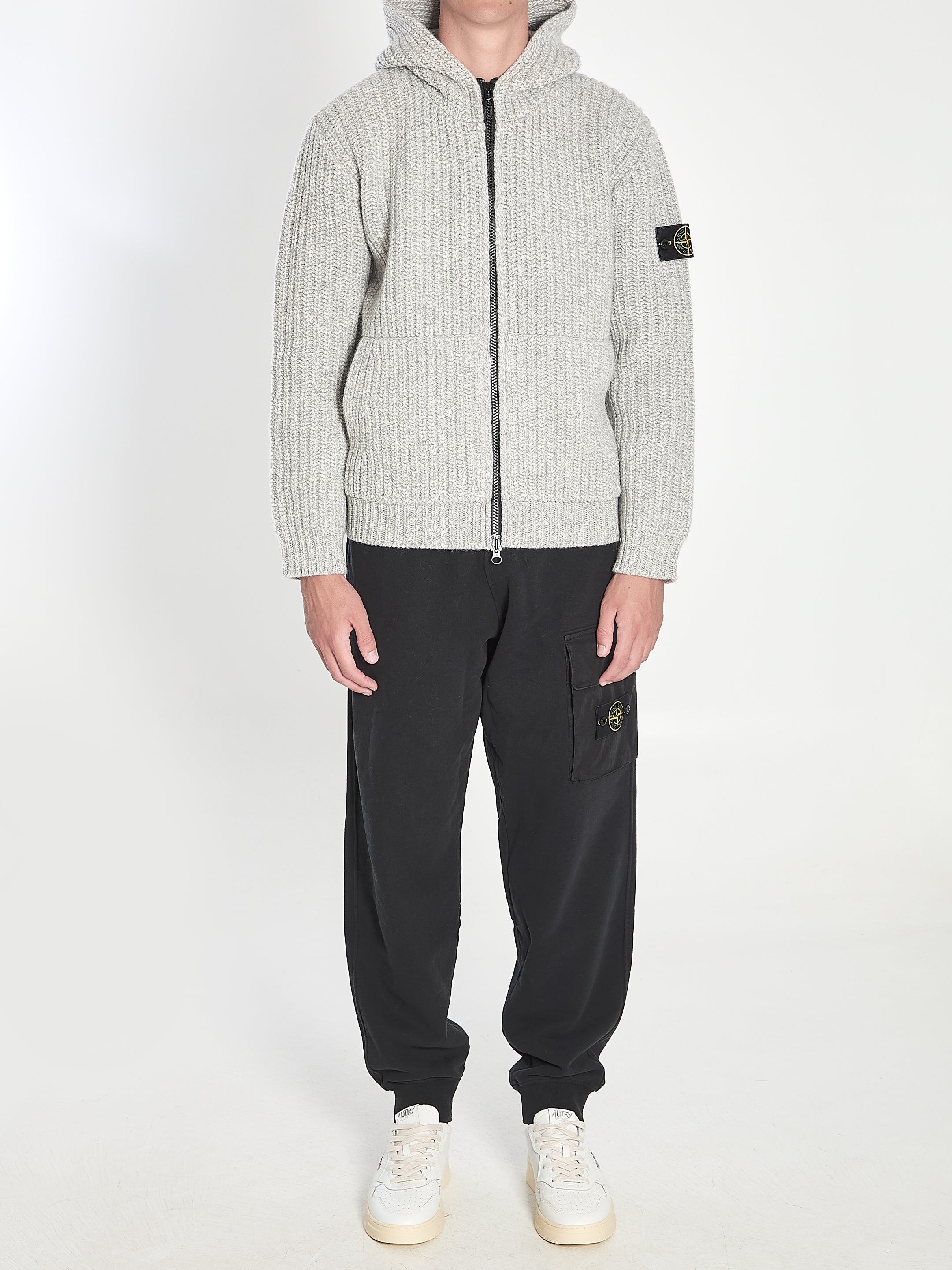 STONE ISLAND Men's Luxe Cashmere Blend Hoodie