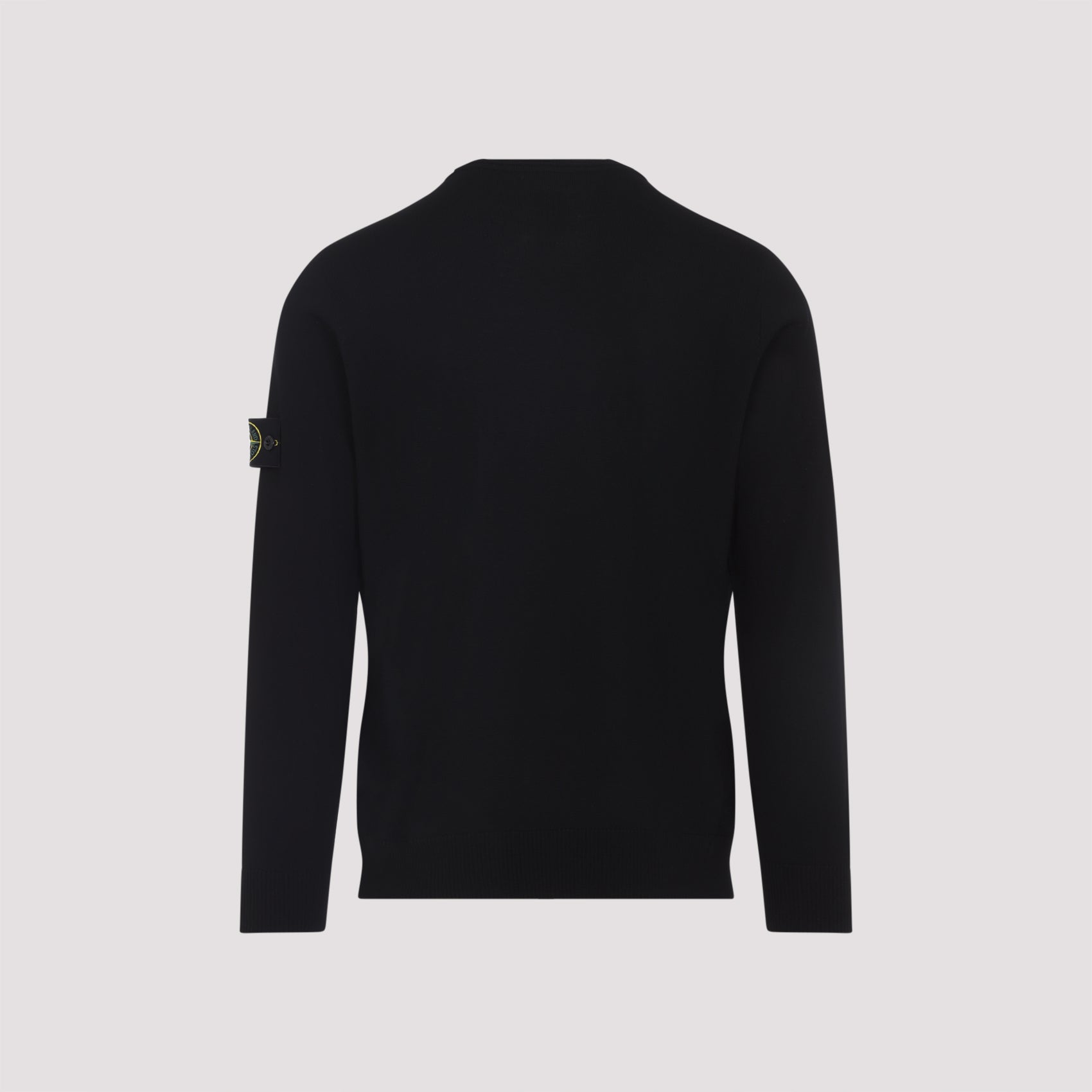 STONE ISLAND Round-Neck Jumper with Embossed Stitching - Size 14