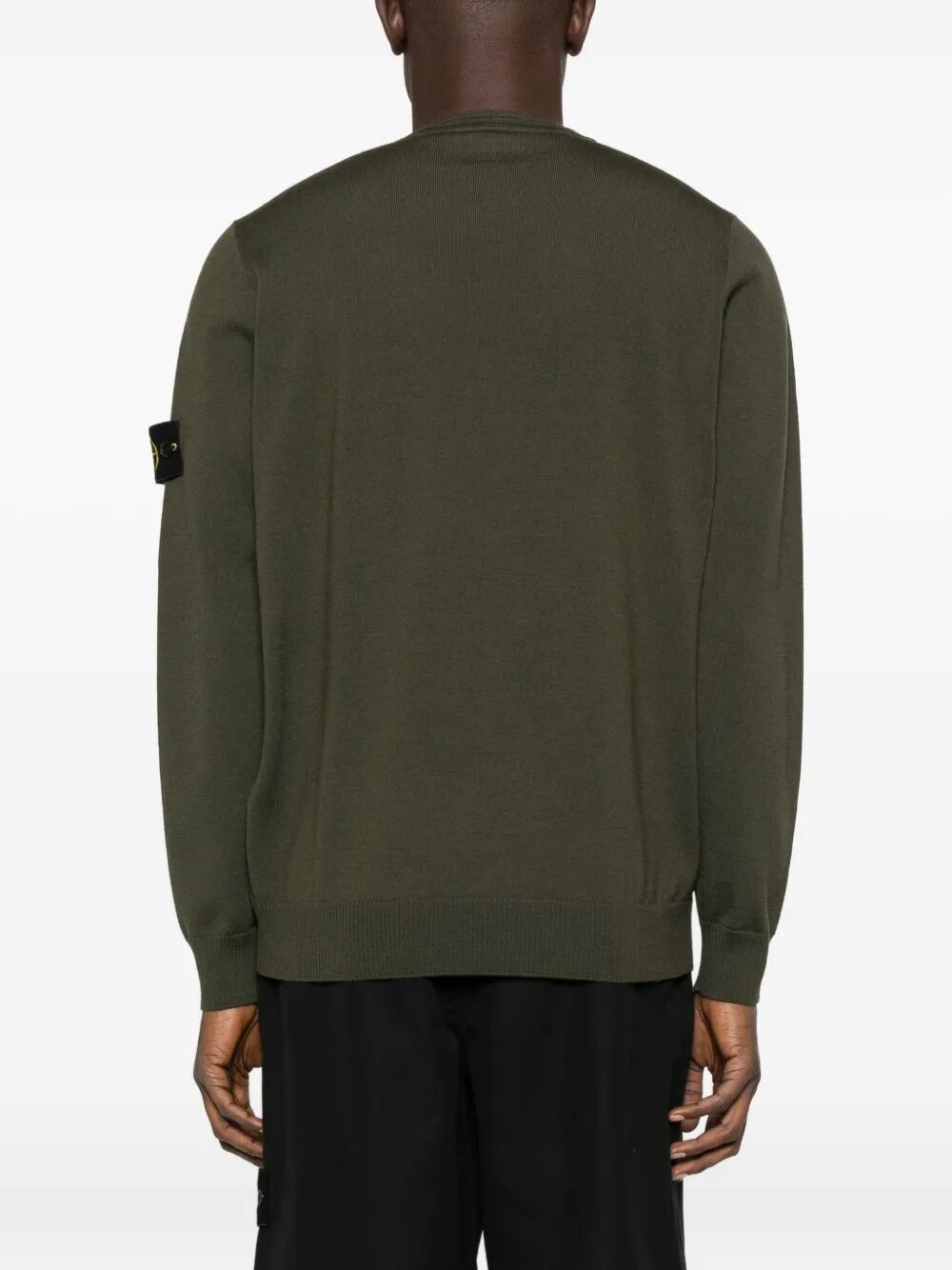 STONE ISLAND Lightweight Wool Crew Neck Pullover for Men - Mini Fit