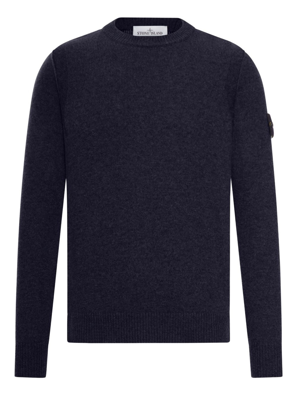 STONE ISLAND Men's Wool Sweater with Detachable Compass Badge