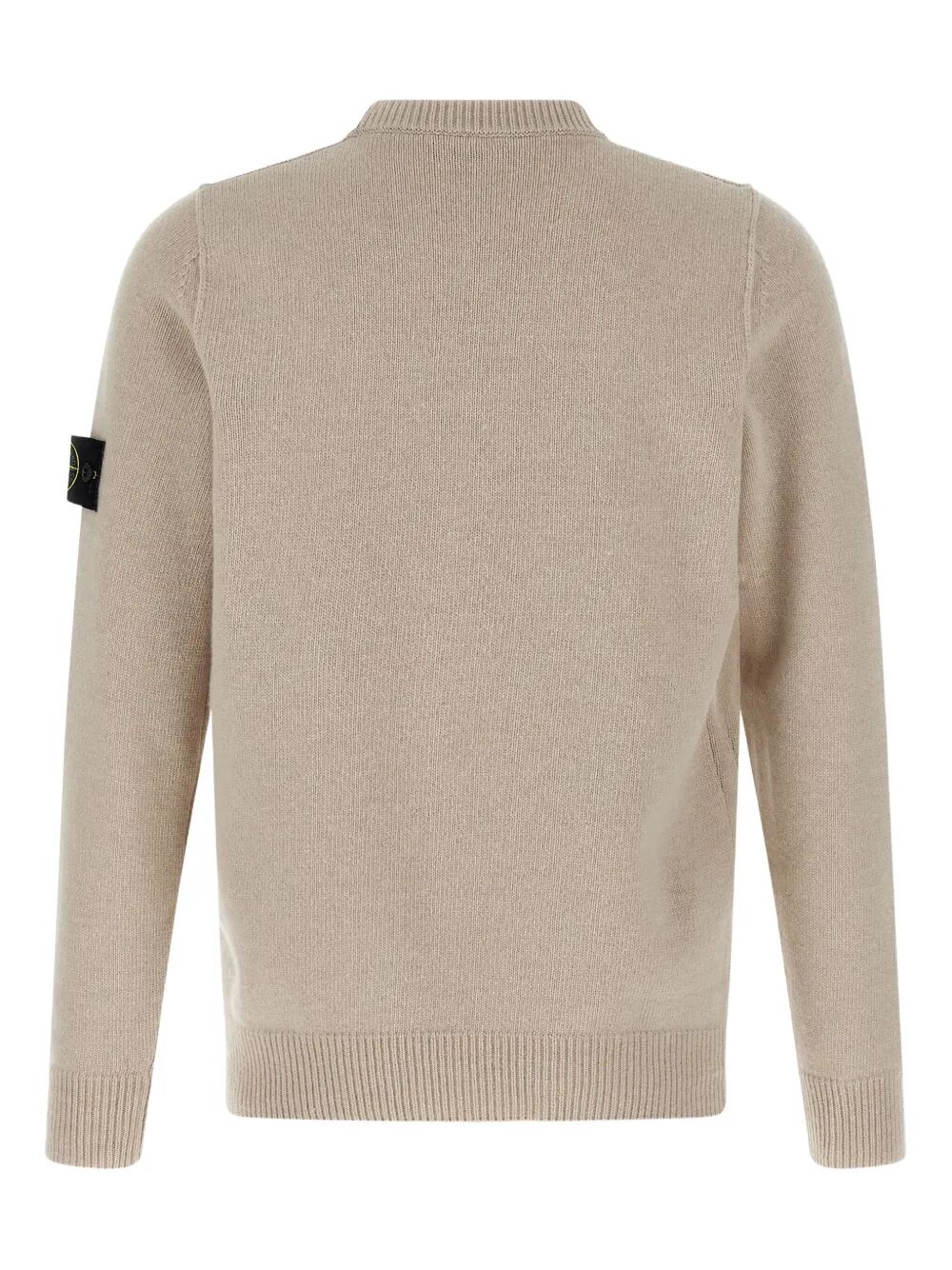 STONE ISLAND Crew Neck Wool Sweater with Reverse Stitch Details - Fall 2025