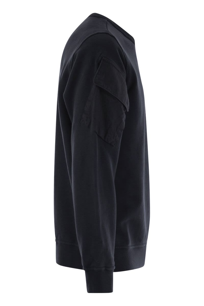 STONE ISLAND Men's Logo Sweatshirt - Size M