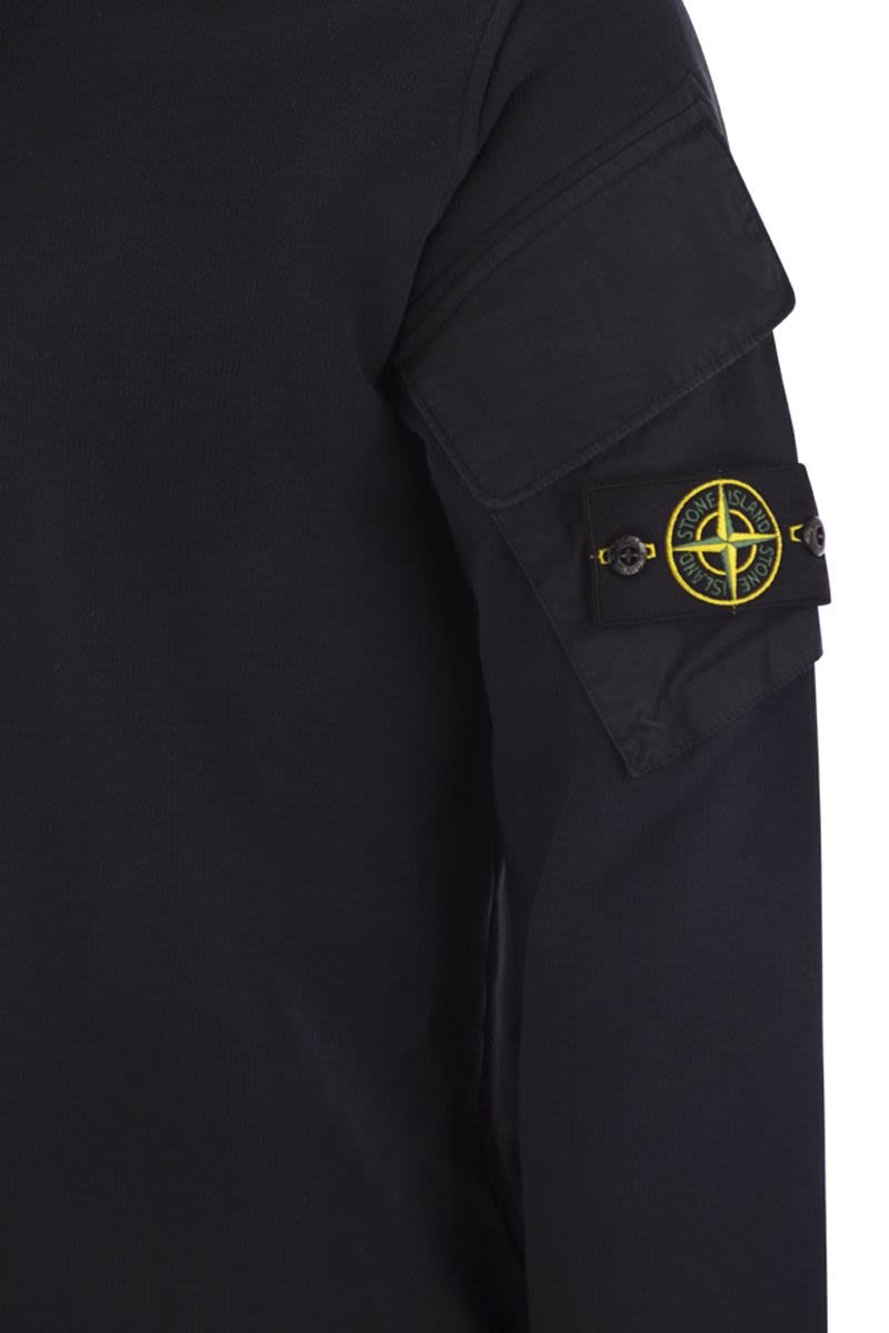 STONE ISLAND Men's Logo Sweatshirt - Size M