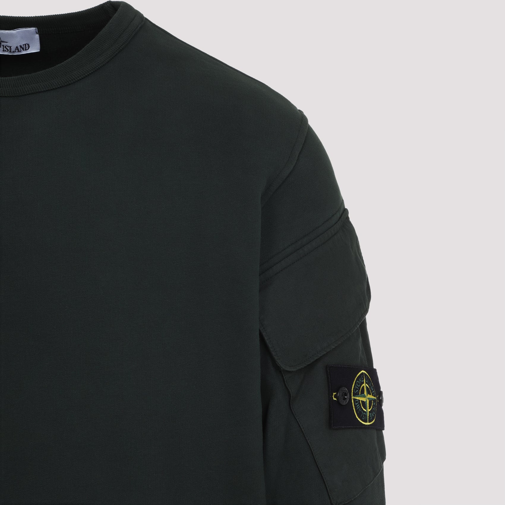 STONE ISLAND Cotton Crewneck Sweatshirt