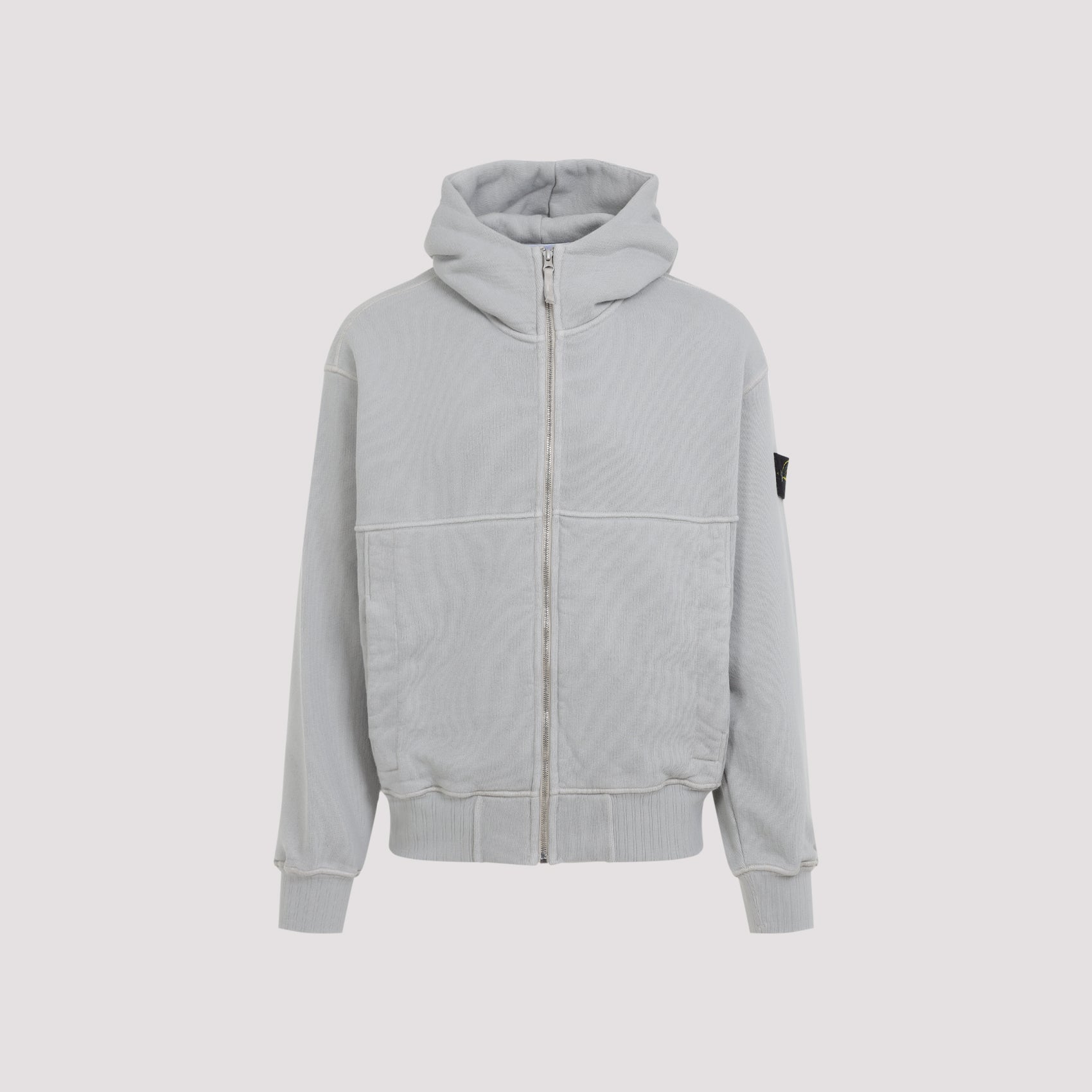 STONE ISLAND Men's Pure Cotton Sweatshirt with Tonal Hood