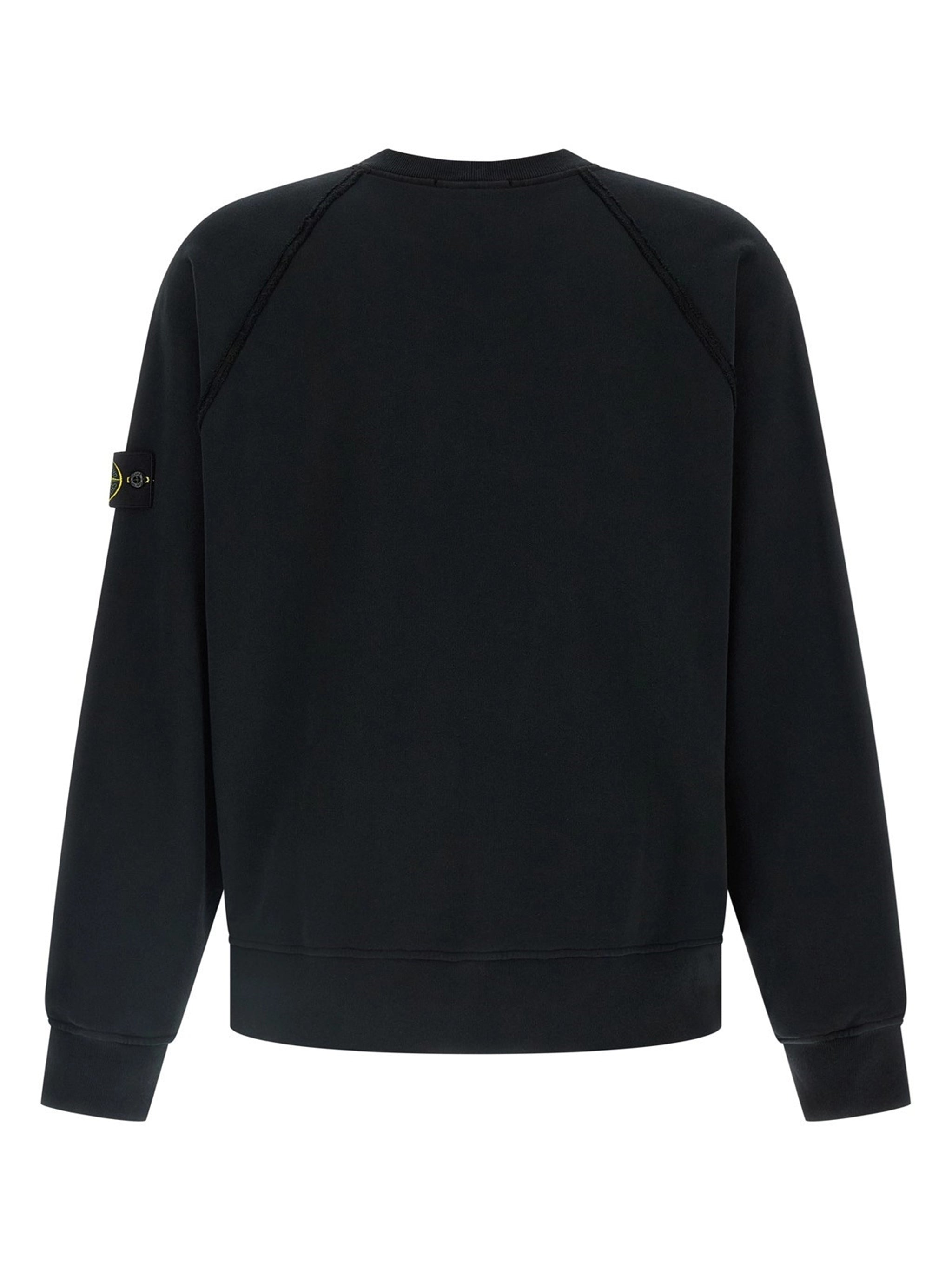 STONE ISLAND Oversized Fit Crewneck Sweatshirt in Brushed Organic Cotton Fleece